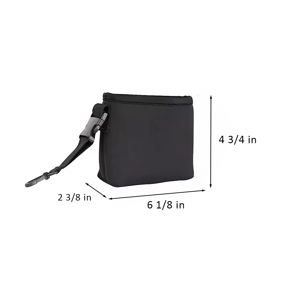 Neoprene Golf Ball Towel Pouch with Hanging Clip 7