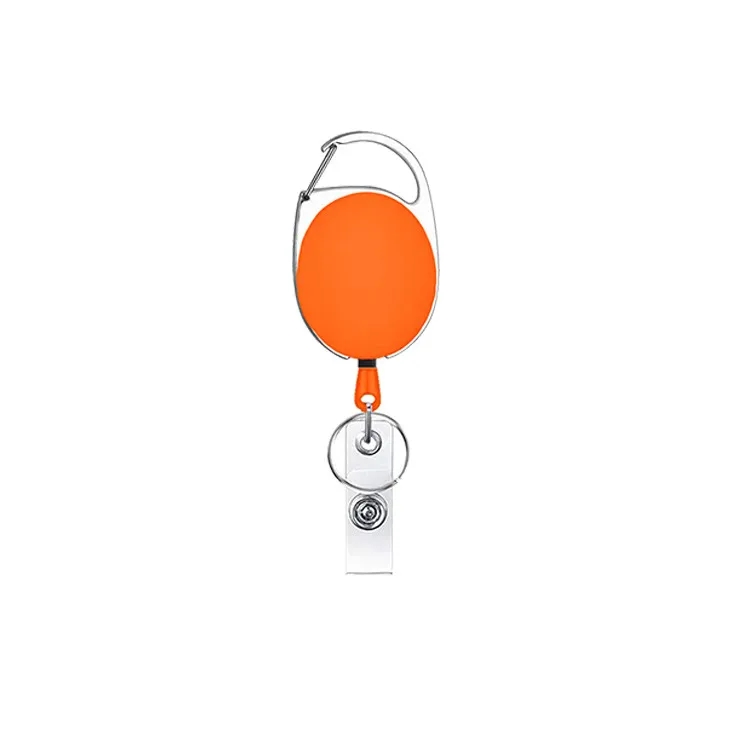 Retractable Badge Holders with Carabiner Reel Clips 3