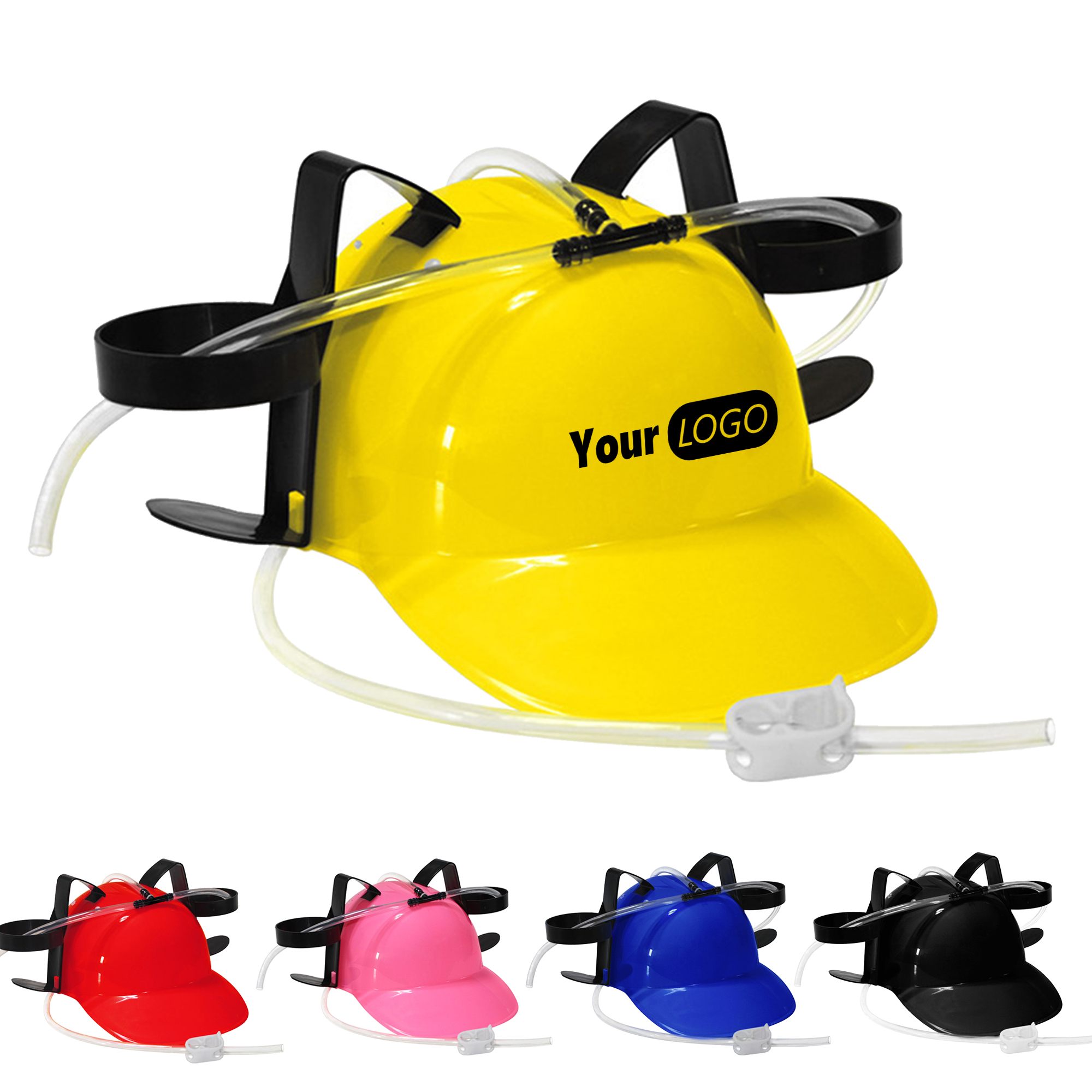 Hands-Free Beverage Drinking Hat 1