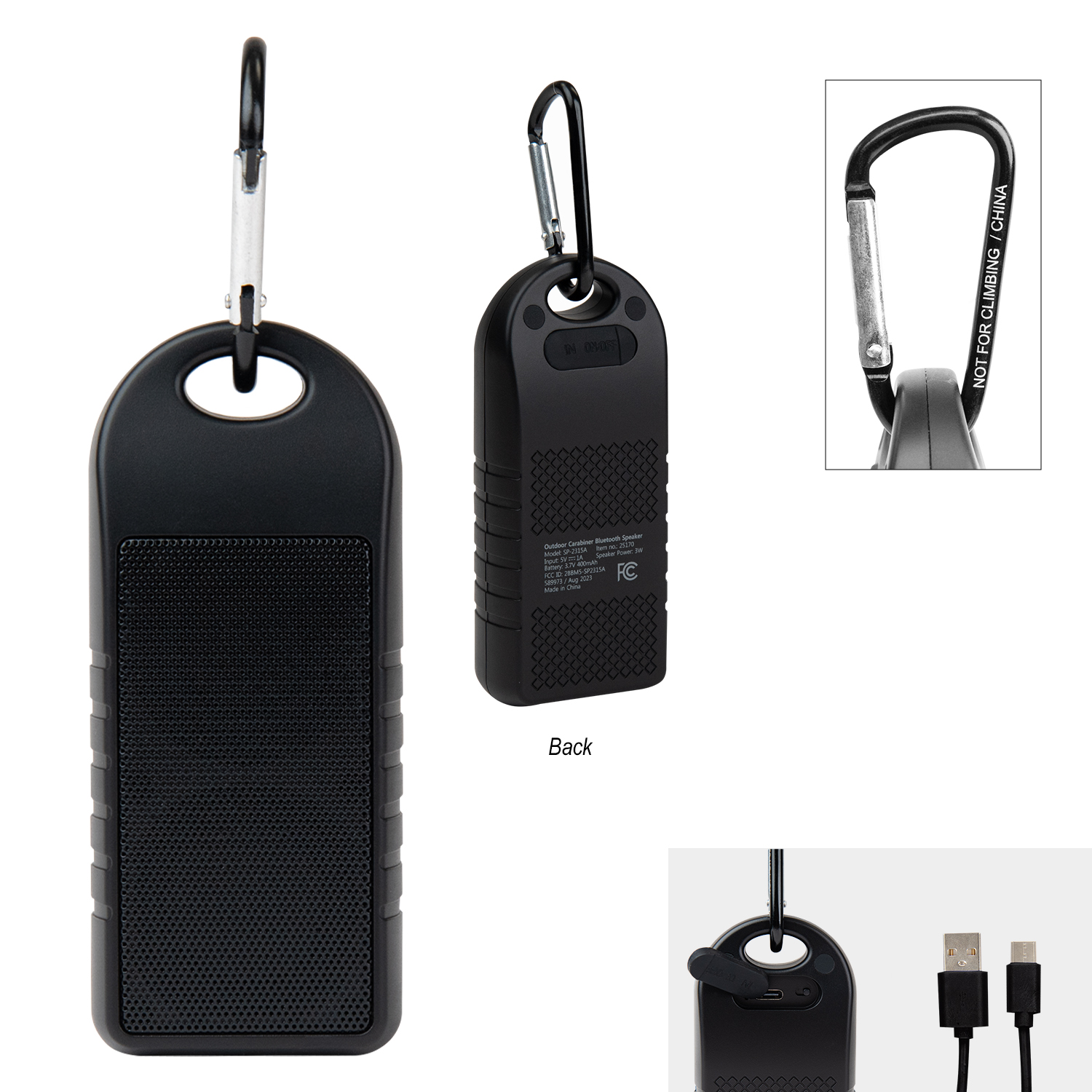 Outdoor Carabiner Speaker 4