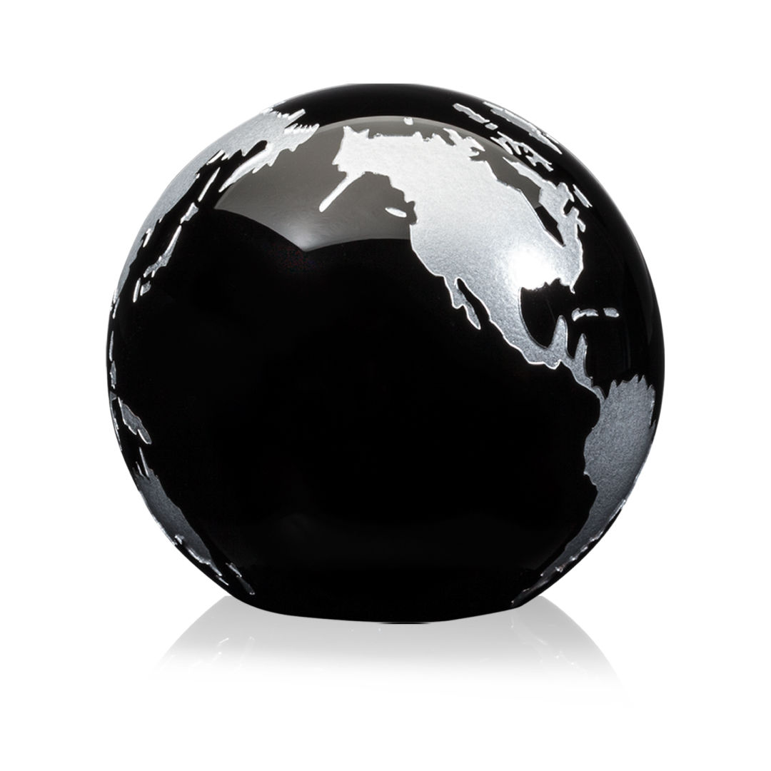 Globe Paperweight - Black 9