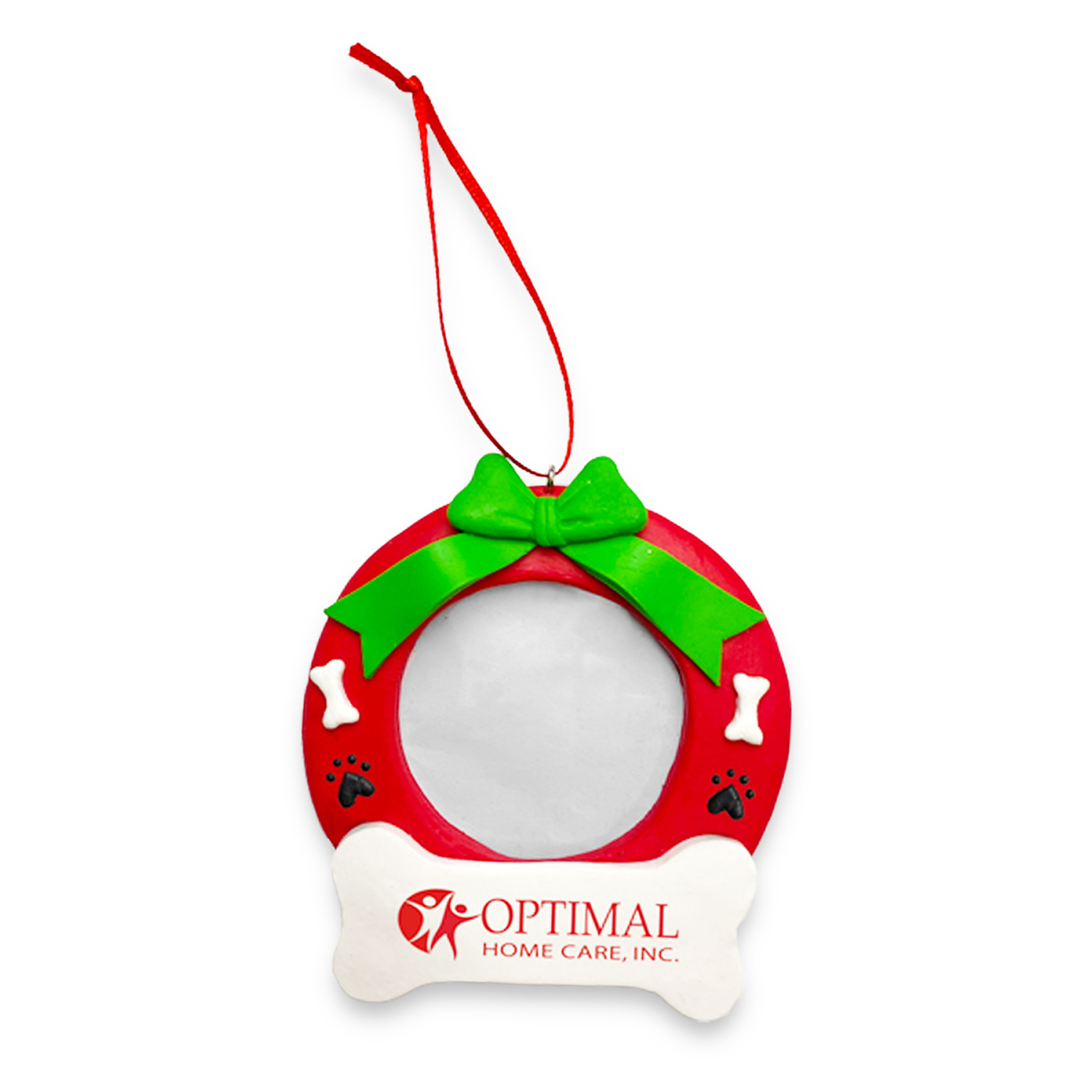 Wreath Picture Frame Ornament, Blank