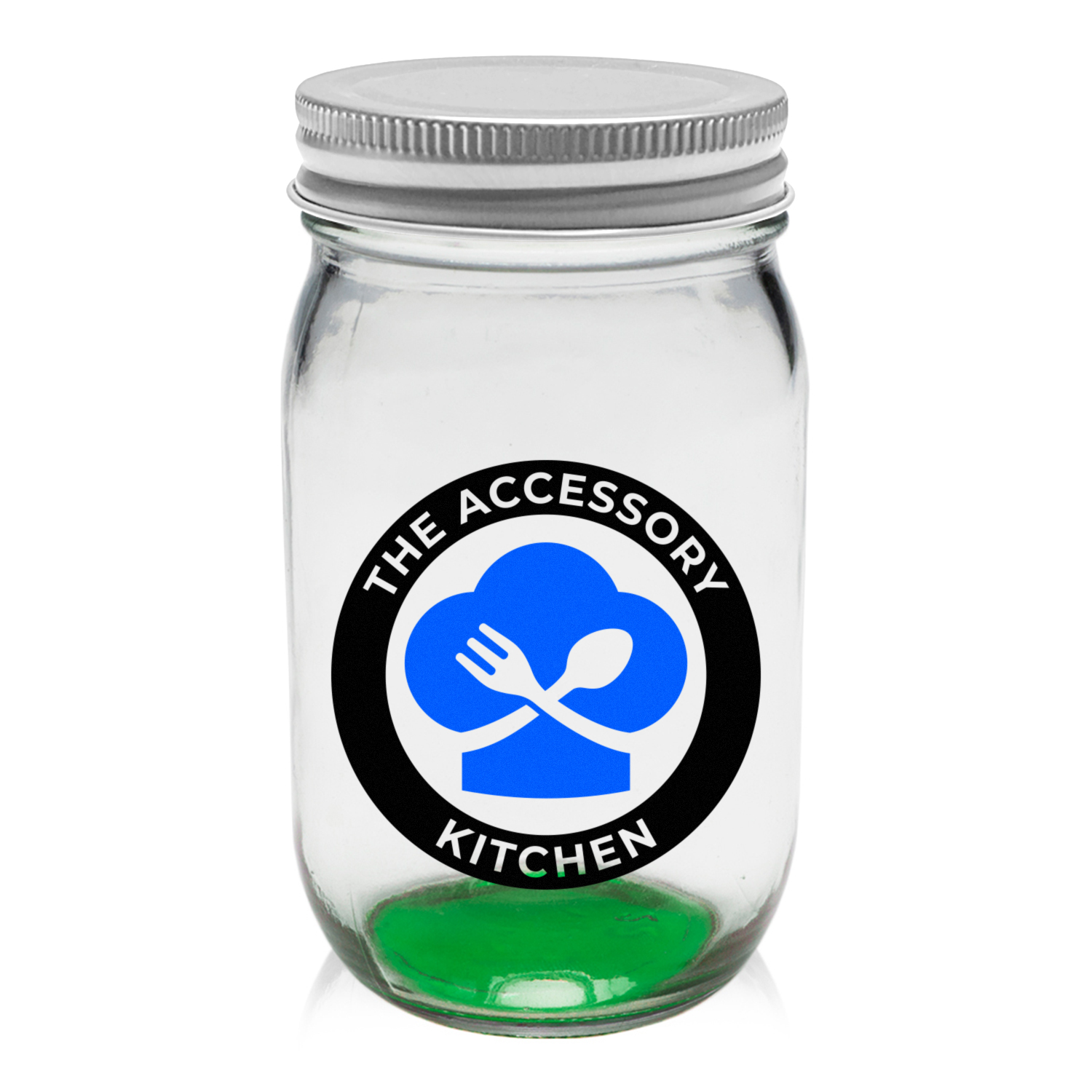 16 oz. Mason Jar Storage Container (2 Color Imprint) 5