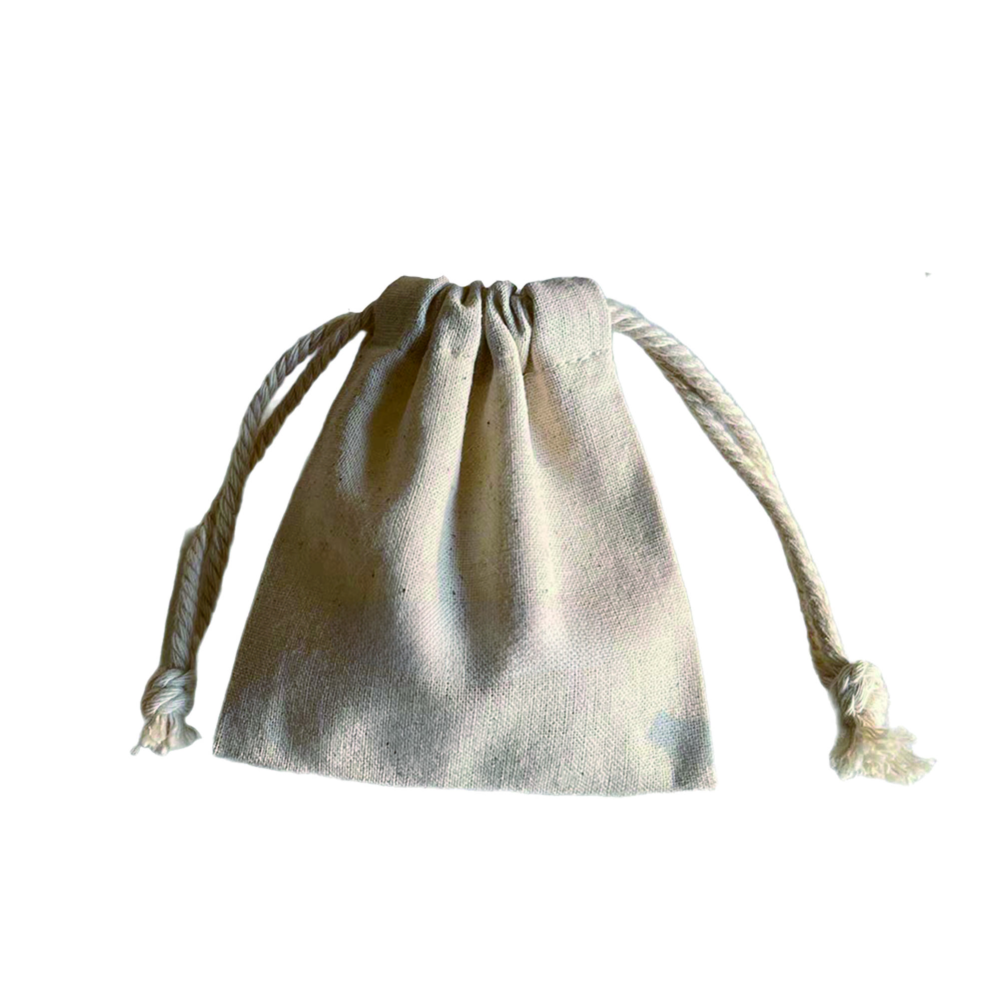 Full Color Natural Cotton Bags with drawstring 3