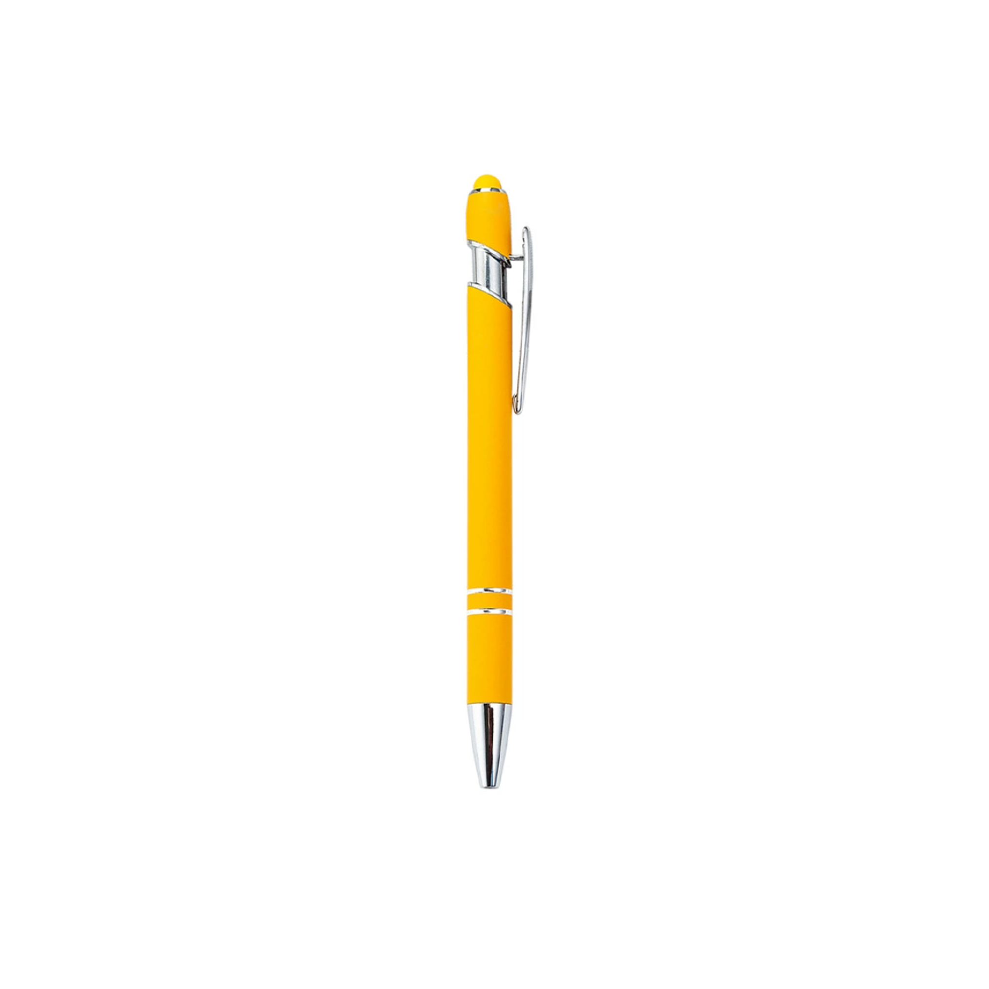 Softy Touch Screen Metal Ballpoint pen With Stylus 3