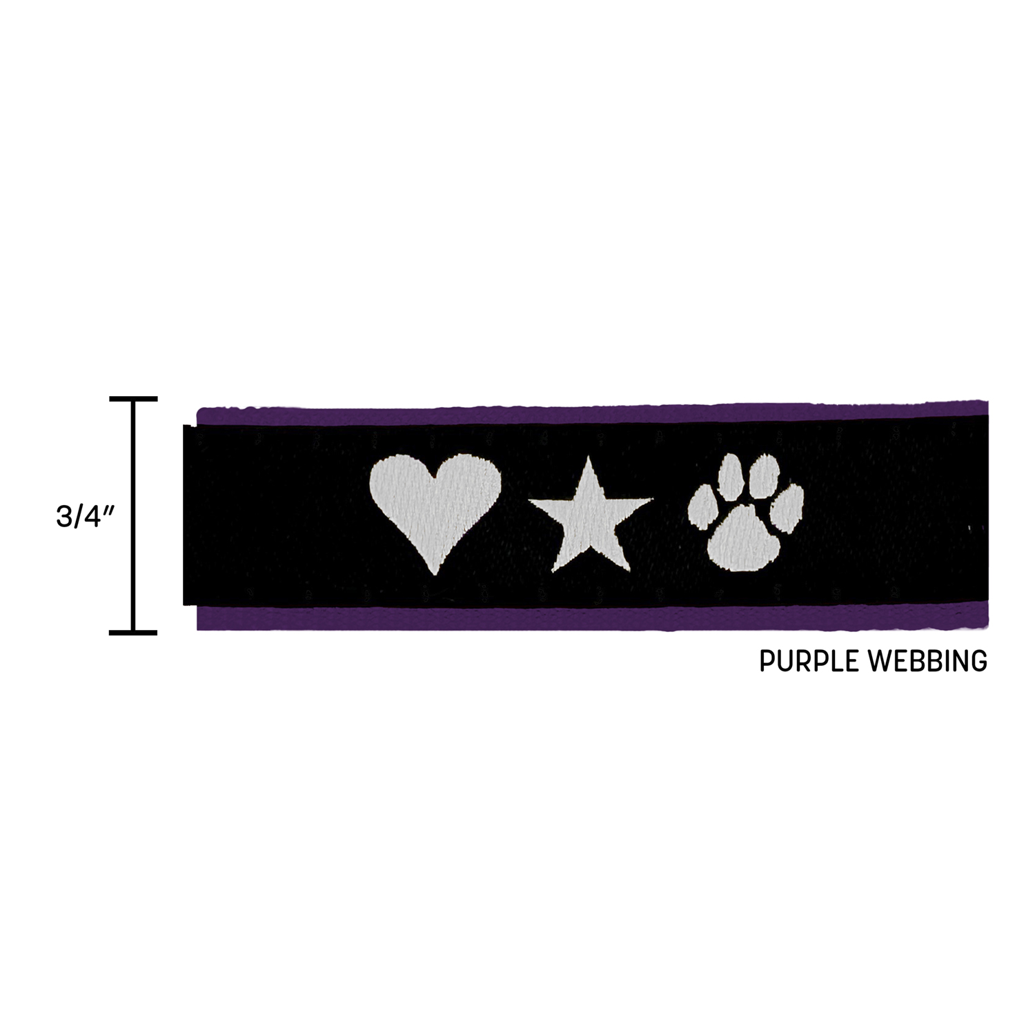 3/4" X 48" Woven Slip Leash w/ Nickel-plated D-Ring  - "Elite" Weave 7