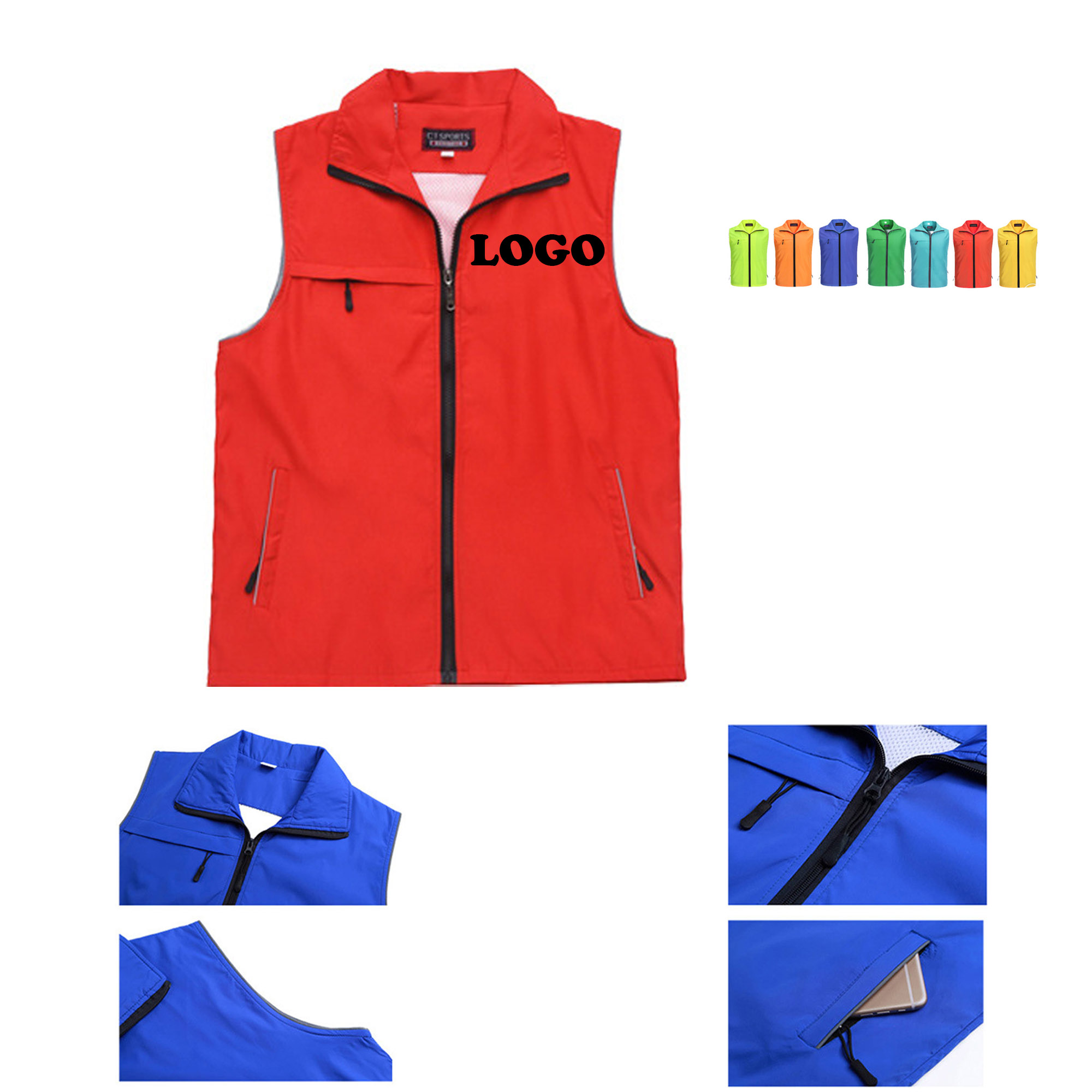 MOQ 5 pcs Reflective Vest 3