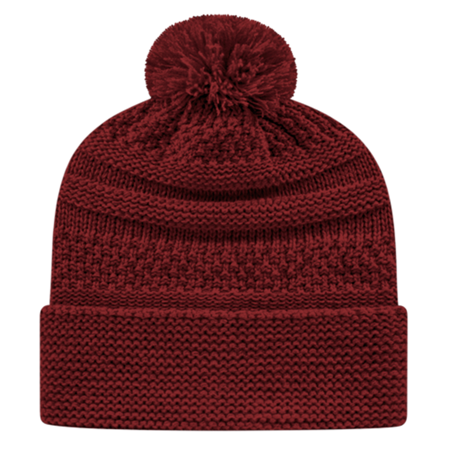 Cable Knit Cap with Cuff 1