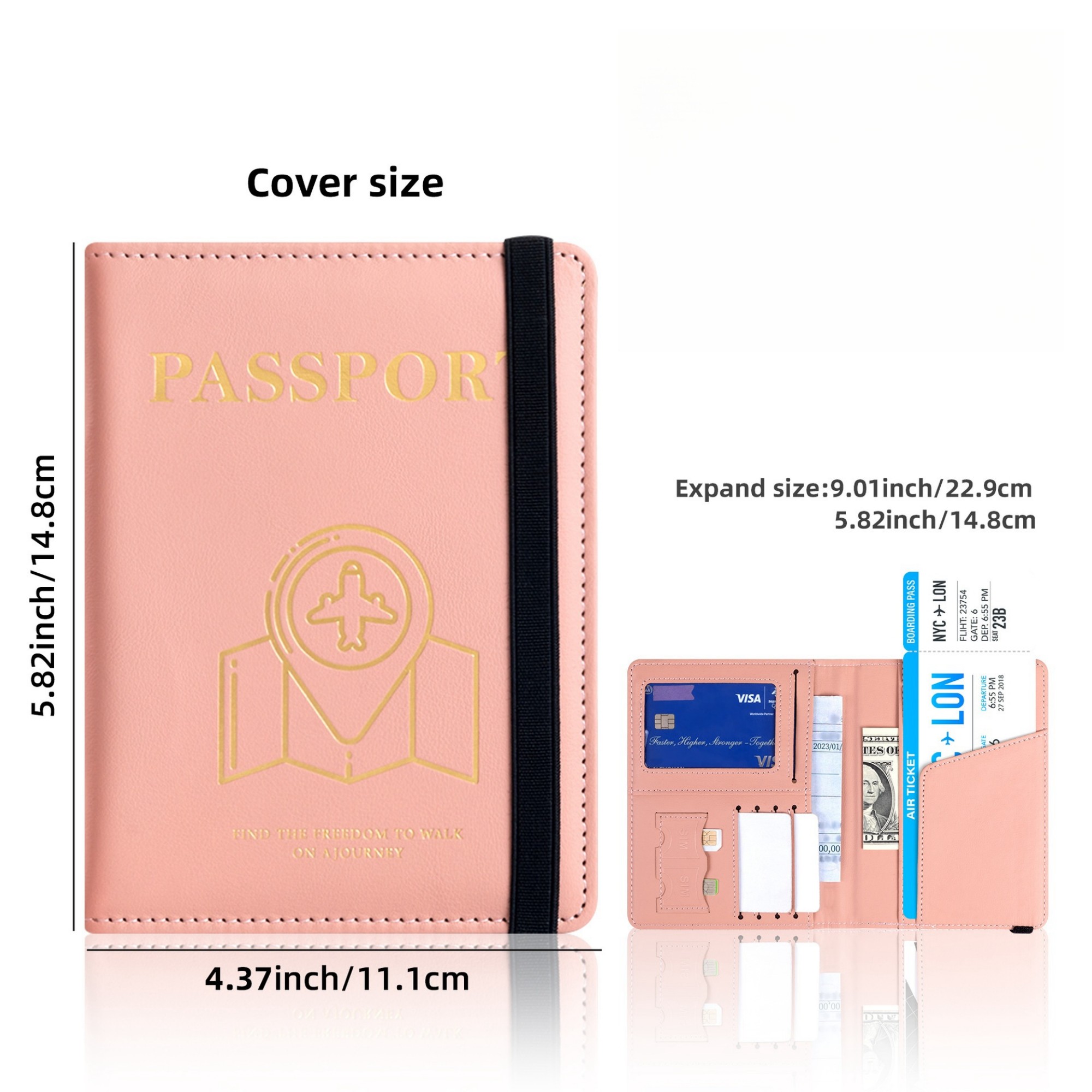 PU Leather Passport Holder 2