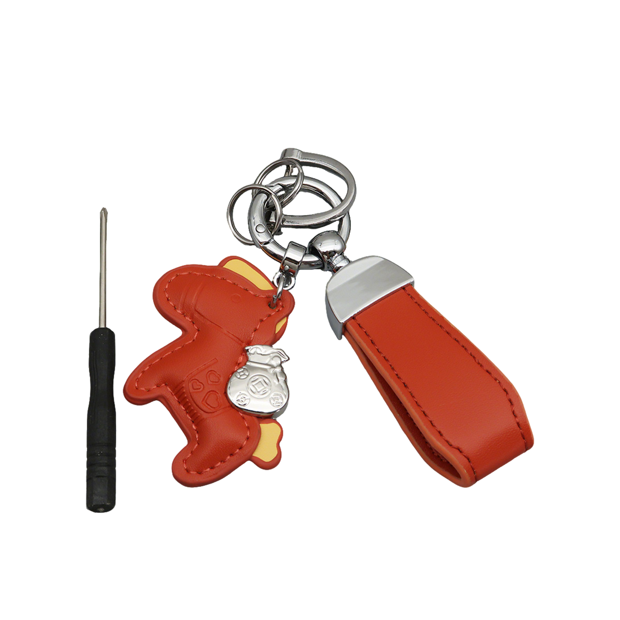 Polyurethane Pony Figure Key Ring With Strap 6.7" Length 4