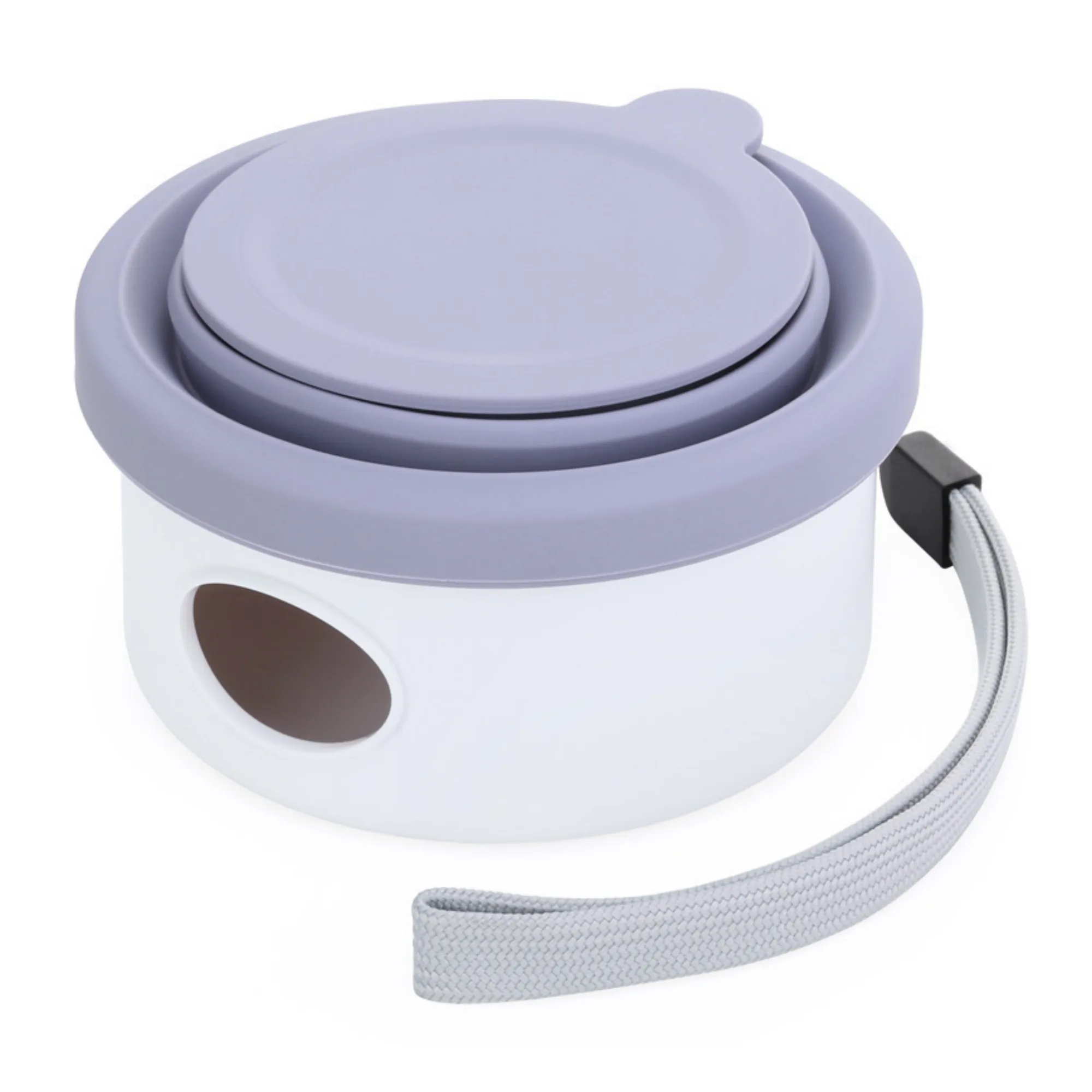 Outdoor Pet Multifunctional Feeding Bowl Set With Trash Belt 2
