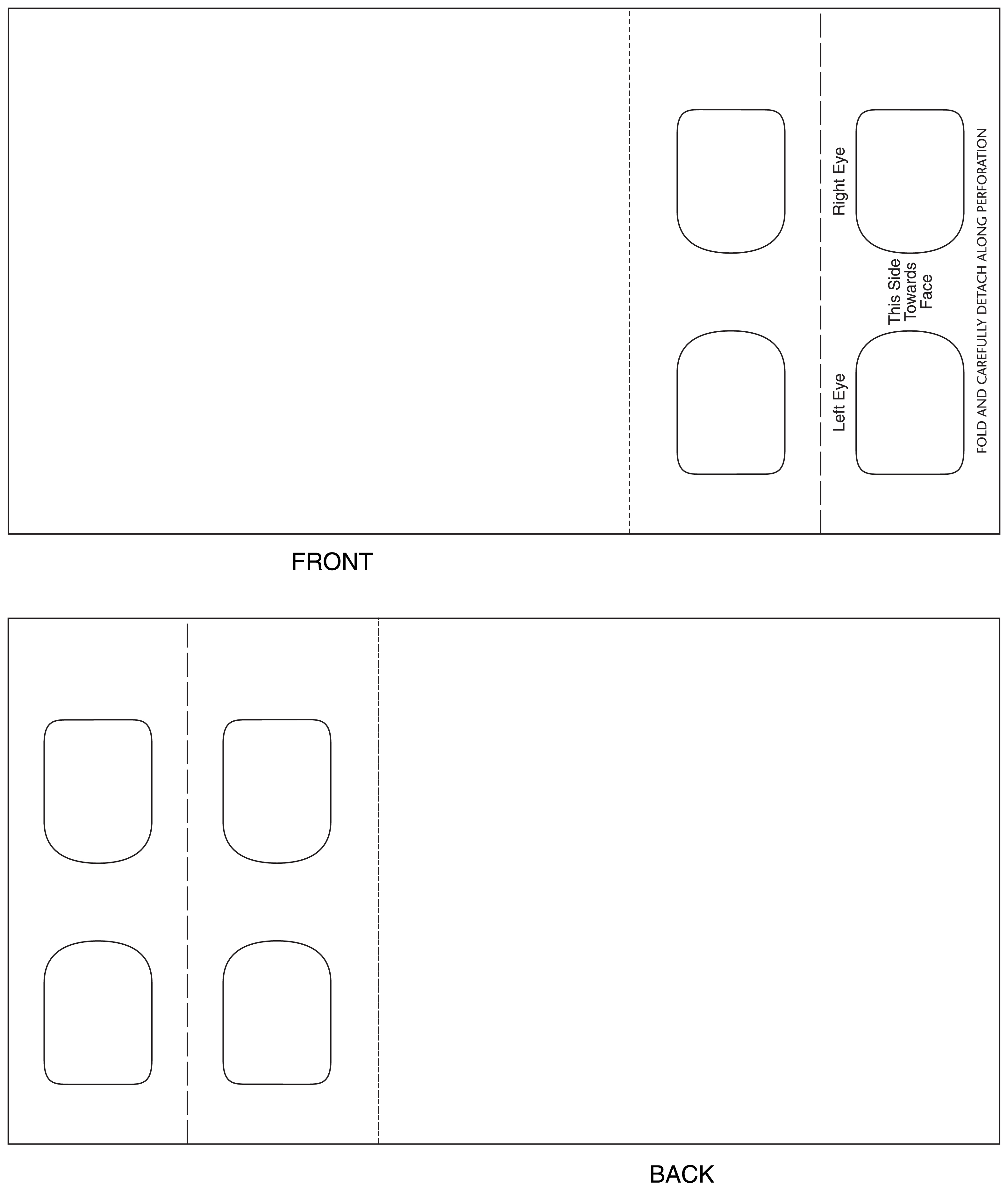 Decoder Greets Postcards - Blue Decoder Lens - Custom Imprint 2