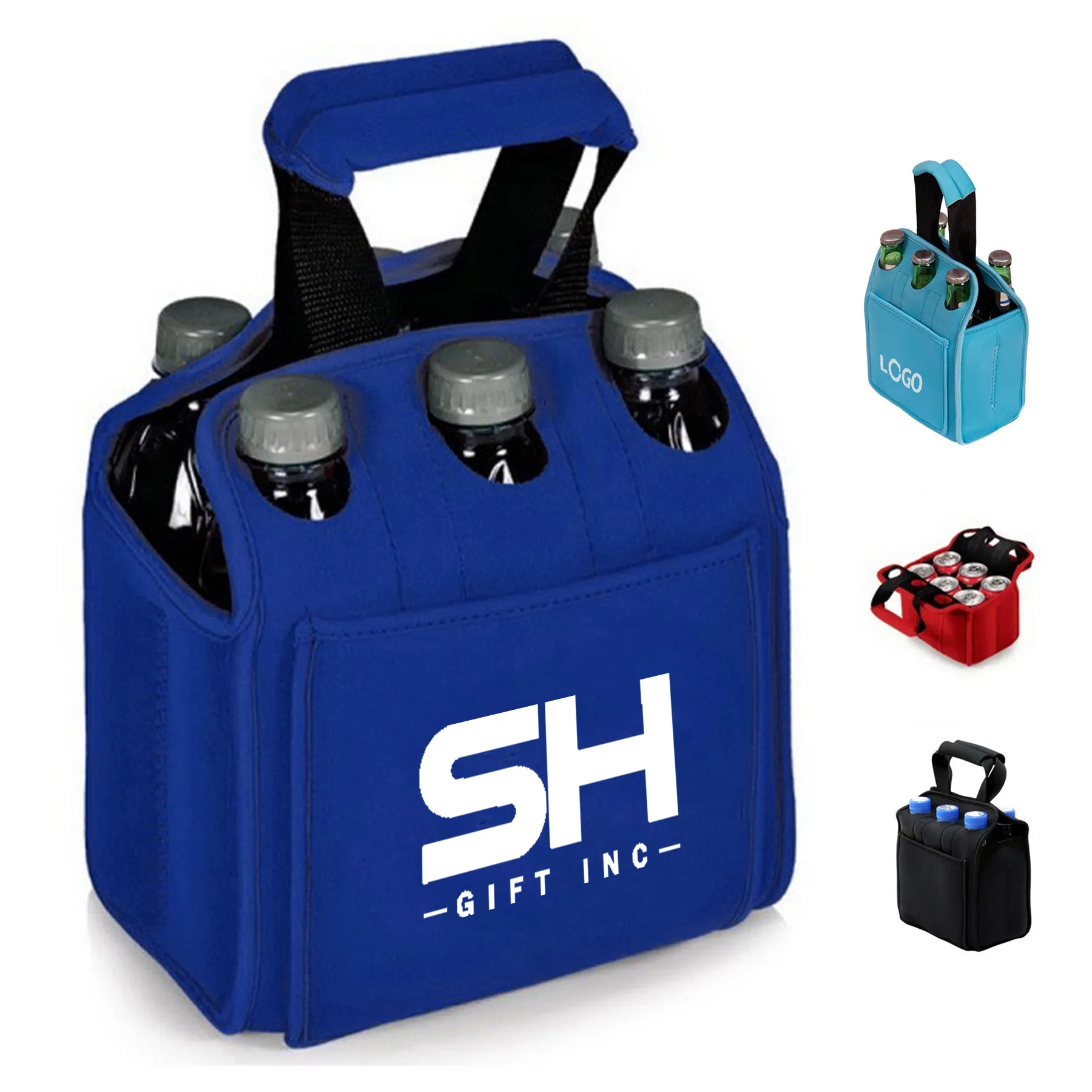 6 Pack Insulated Neoprene Bottle Cooler Bag 5