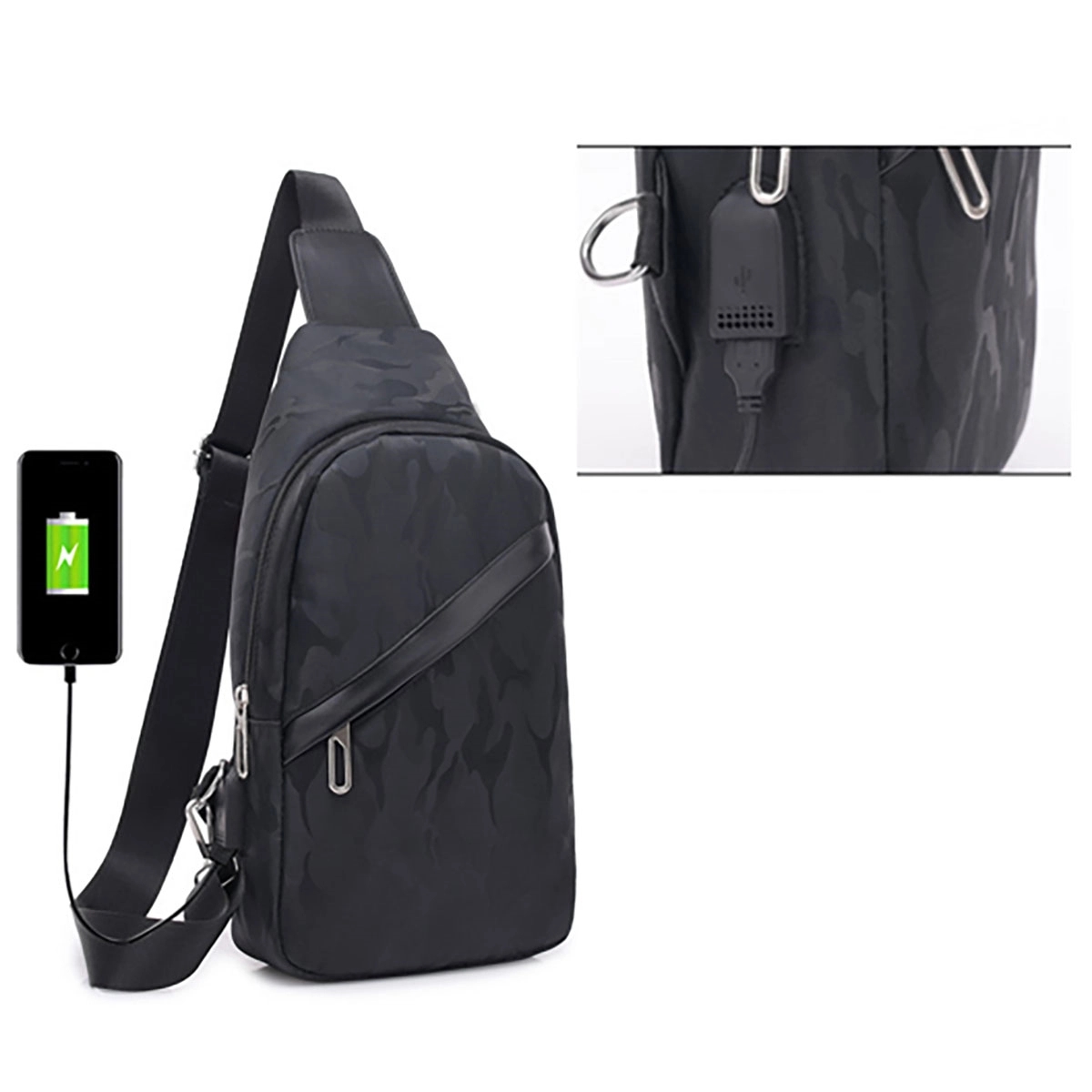 Sling Bag Backpack With Usb Charger Port 3
