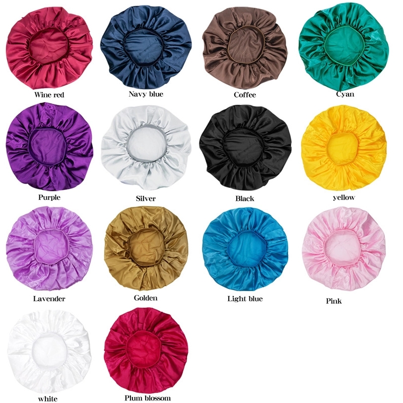 Double Side Bucket HatHeadscarf Sleeping Bonnet Hair Wrap 3