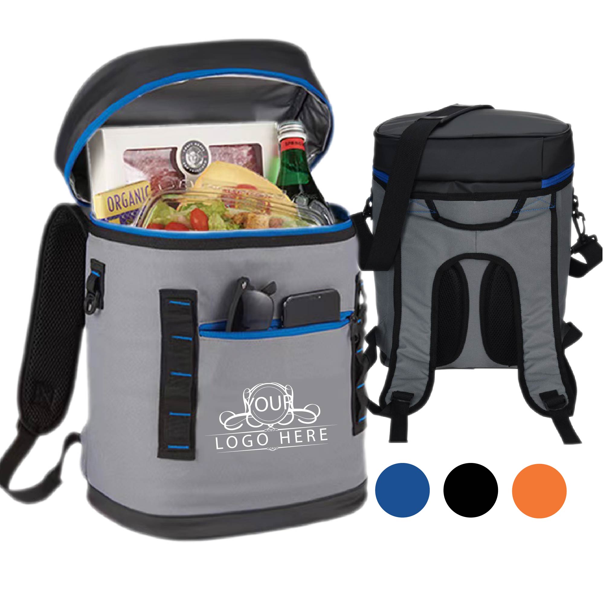 Cold Zippered Lunch Cooler Backpack 2