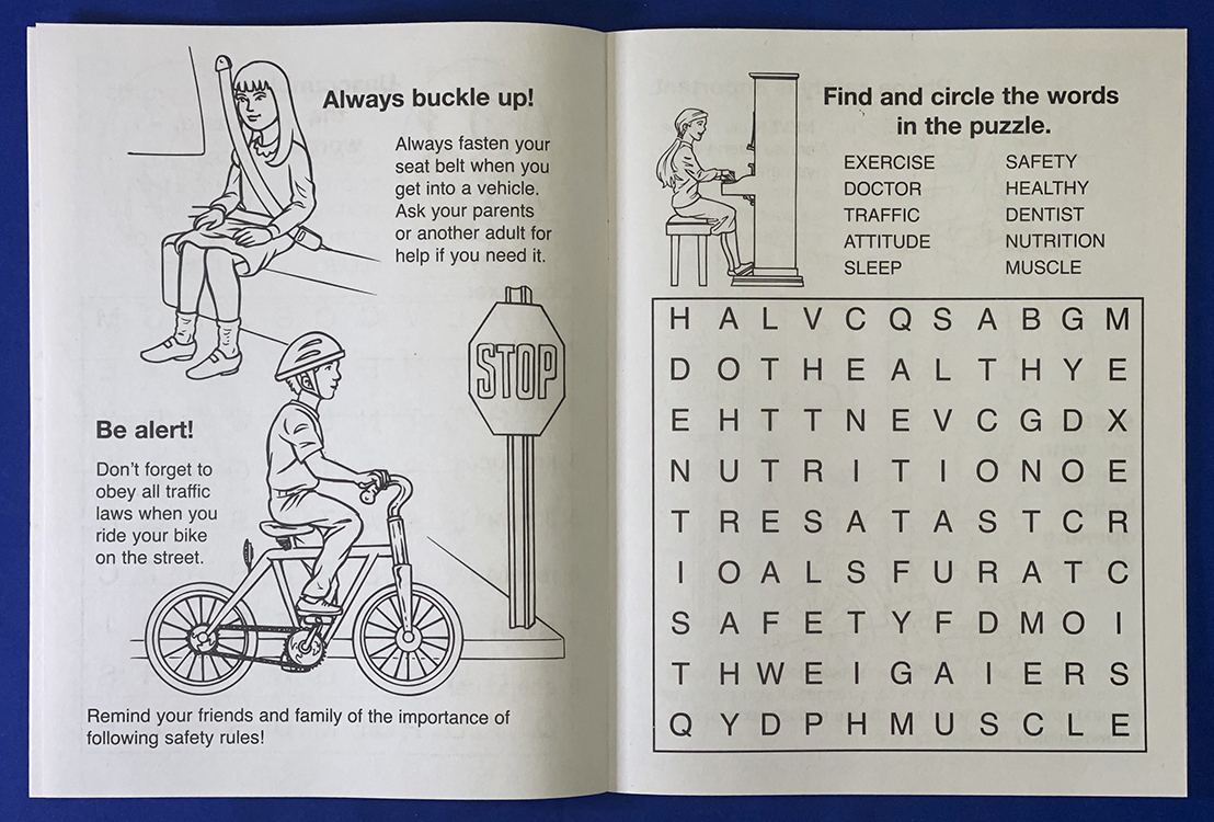 COLORING BOOK - A Guide to Health and Safety Coloring & Activity Book 2