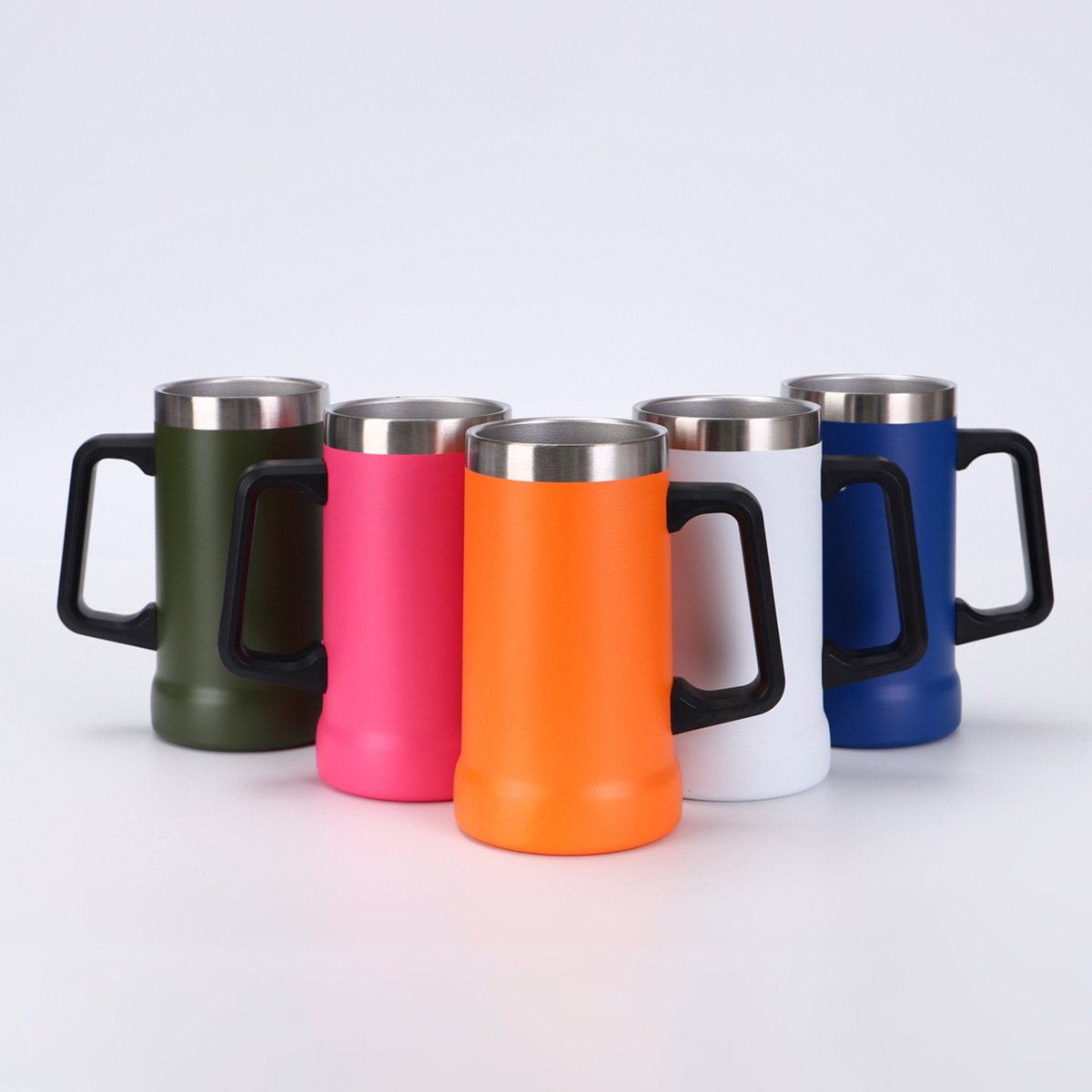 23.7oz Large Stainless Steel Insulated Beer Mug 1