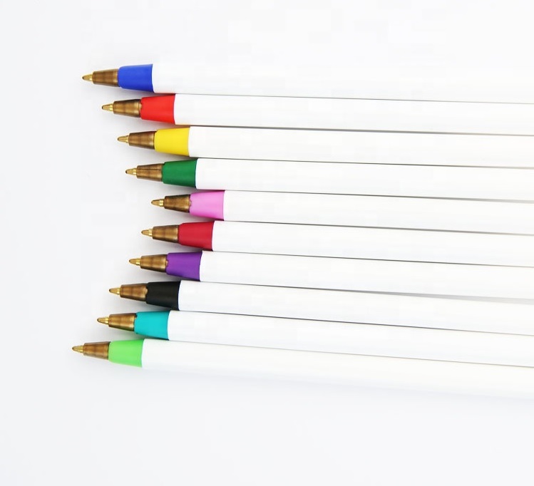 Basic Ballpoint Pen with Colored Cap and Accent 1