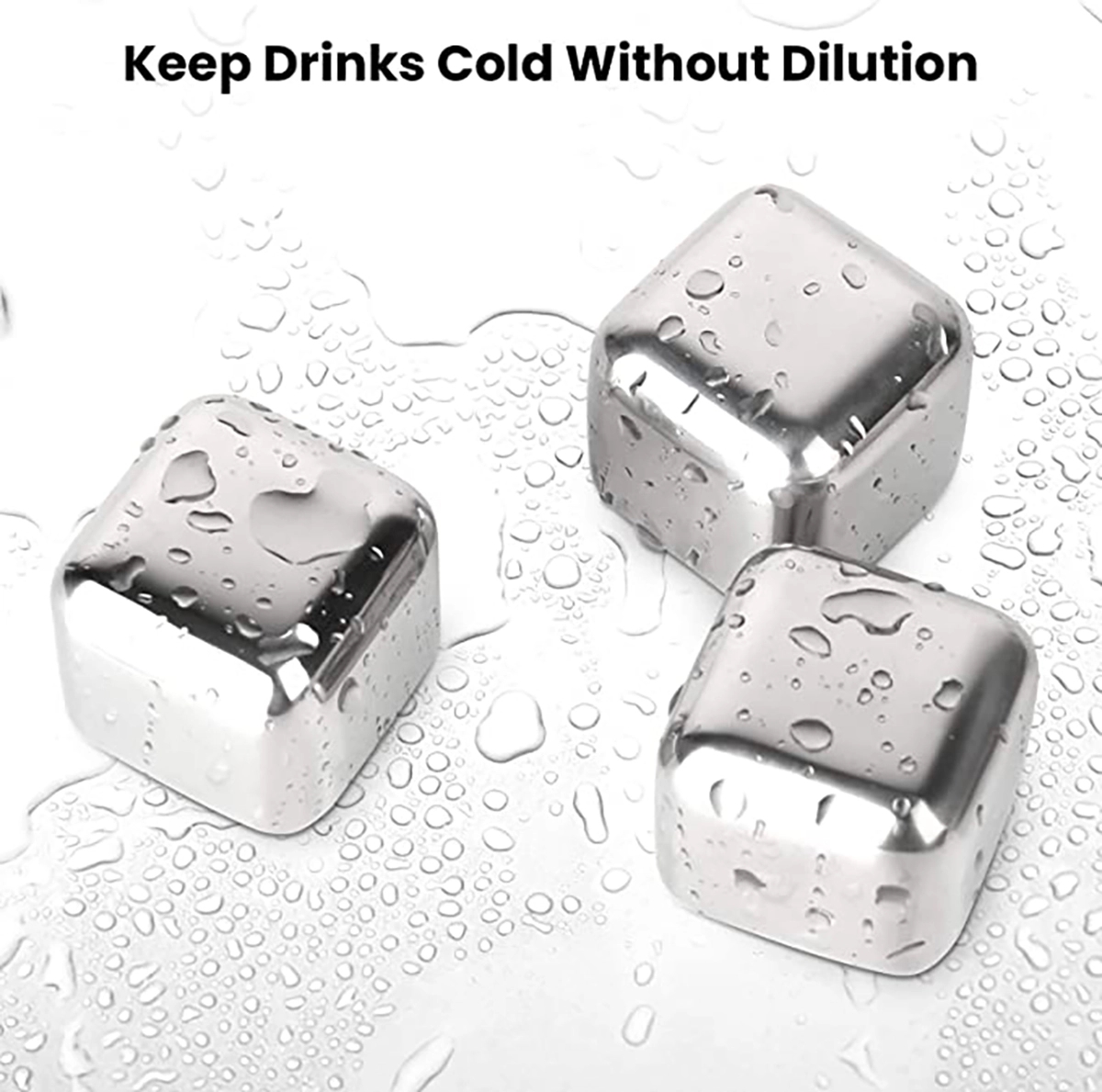 Stones Stainless Steel Ice Cube 2