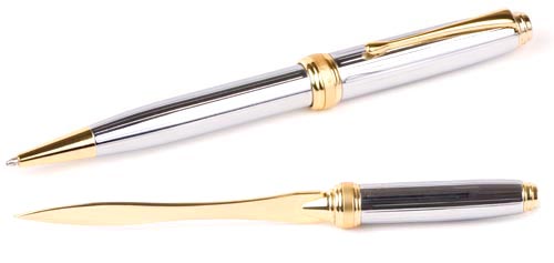 Inluxus Ball Point Pen and Letter Opener Set