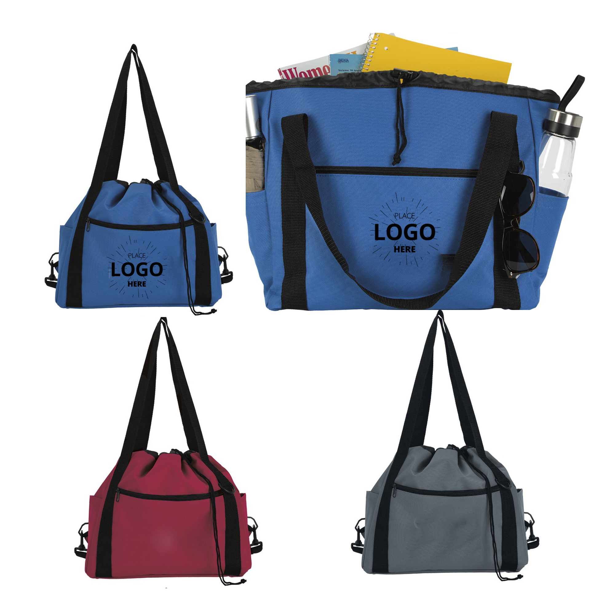 Drawstring Tote Shopping Bag 2