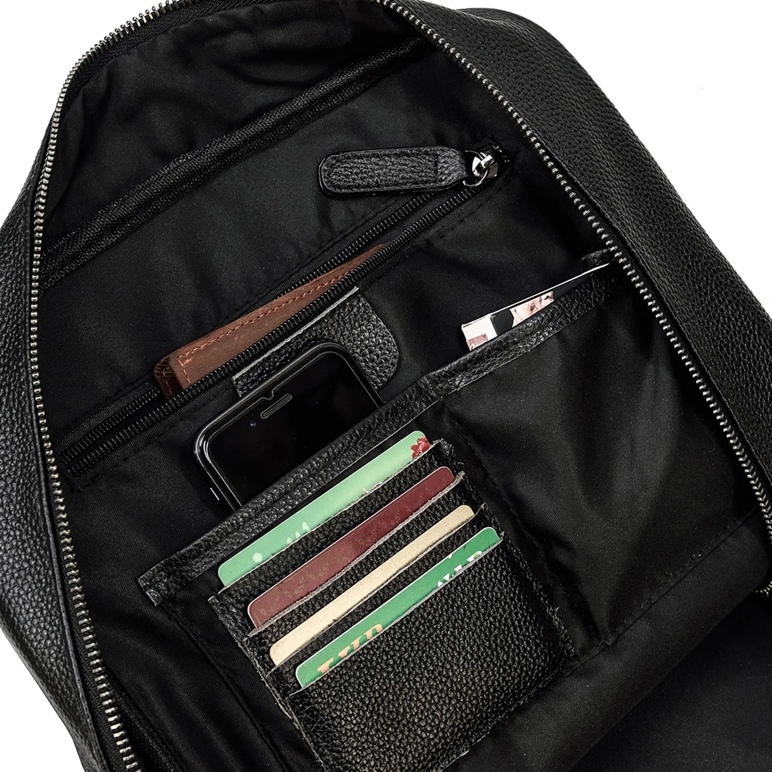 15 Inch Genuine Leather Laptop Backpack 10