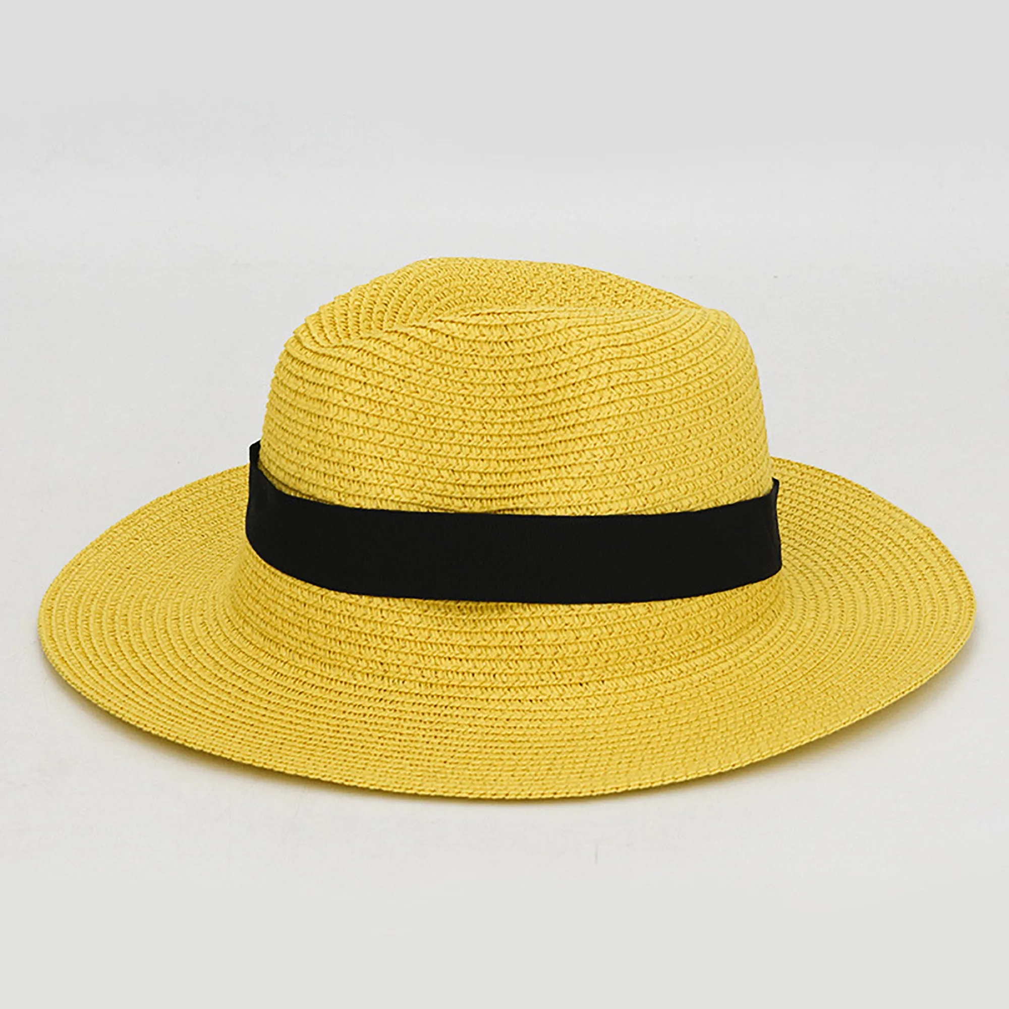 Handwoven Panama Straw Hat with Wide Brim Foldable 5
