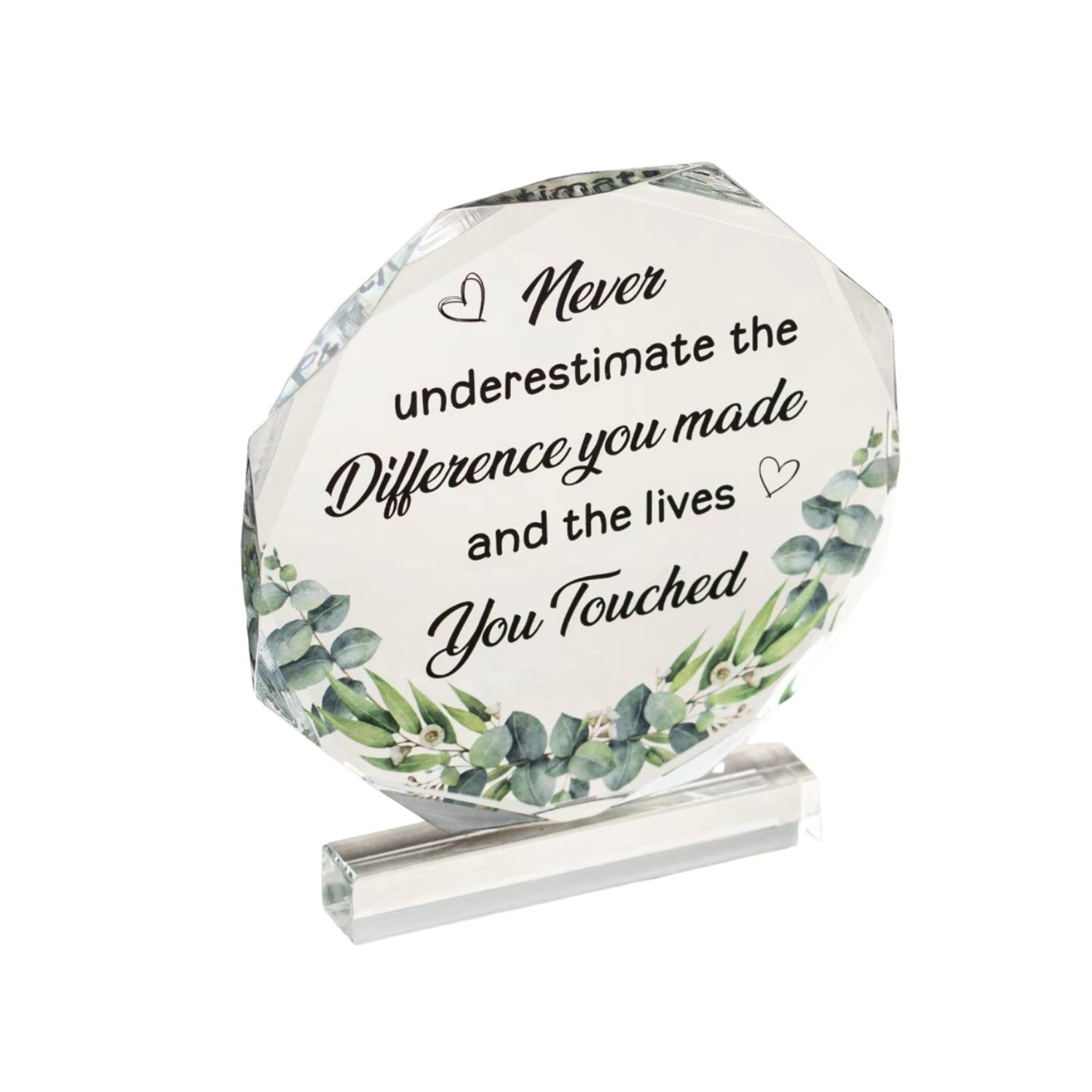 Octagon Acrylic Transparent Award 2