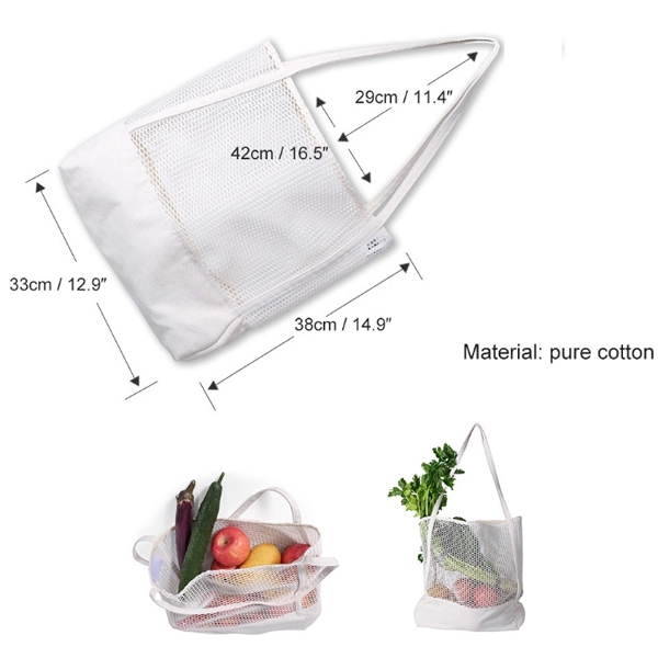Reusable Canvas Large Capacity Beach Bag, custom tote bag with logo imprint 7