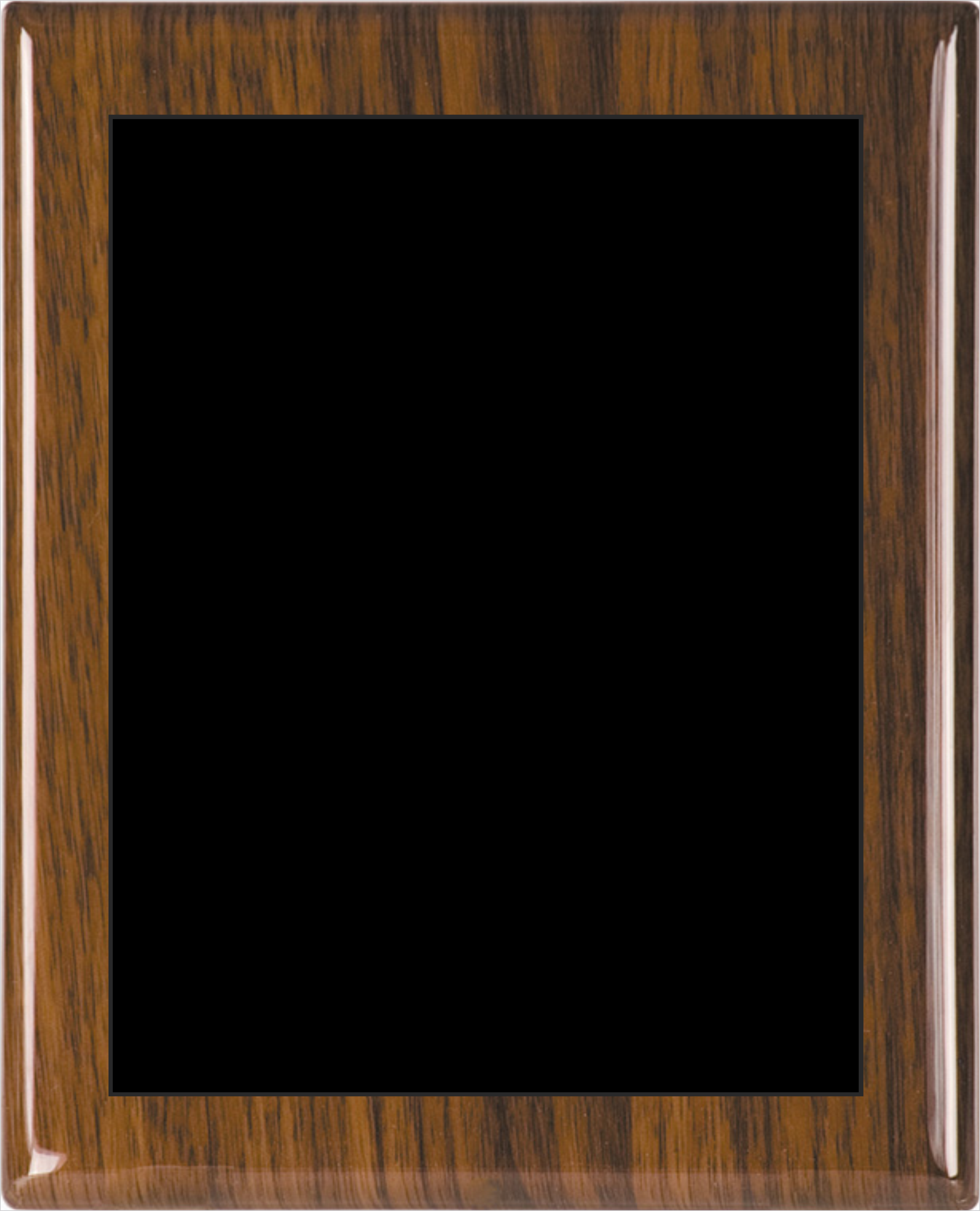 Walnut Piano Wood Plaque w/Choice of Single Engraved Plate 8