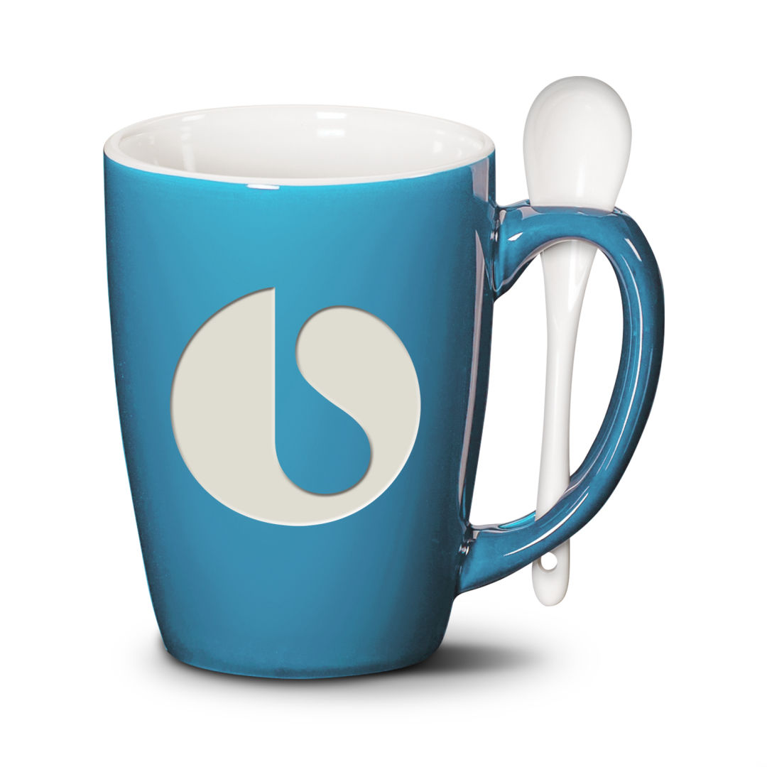 Winfield Mug & Spoon 15oz - Deep Etch 15