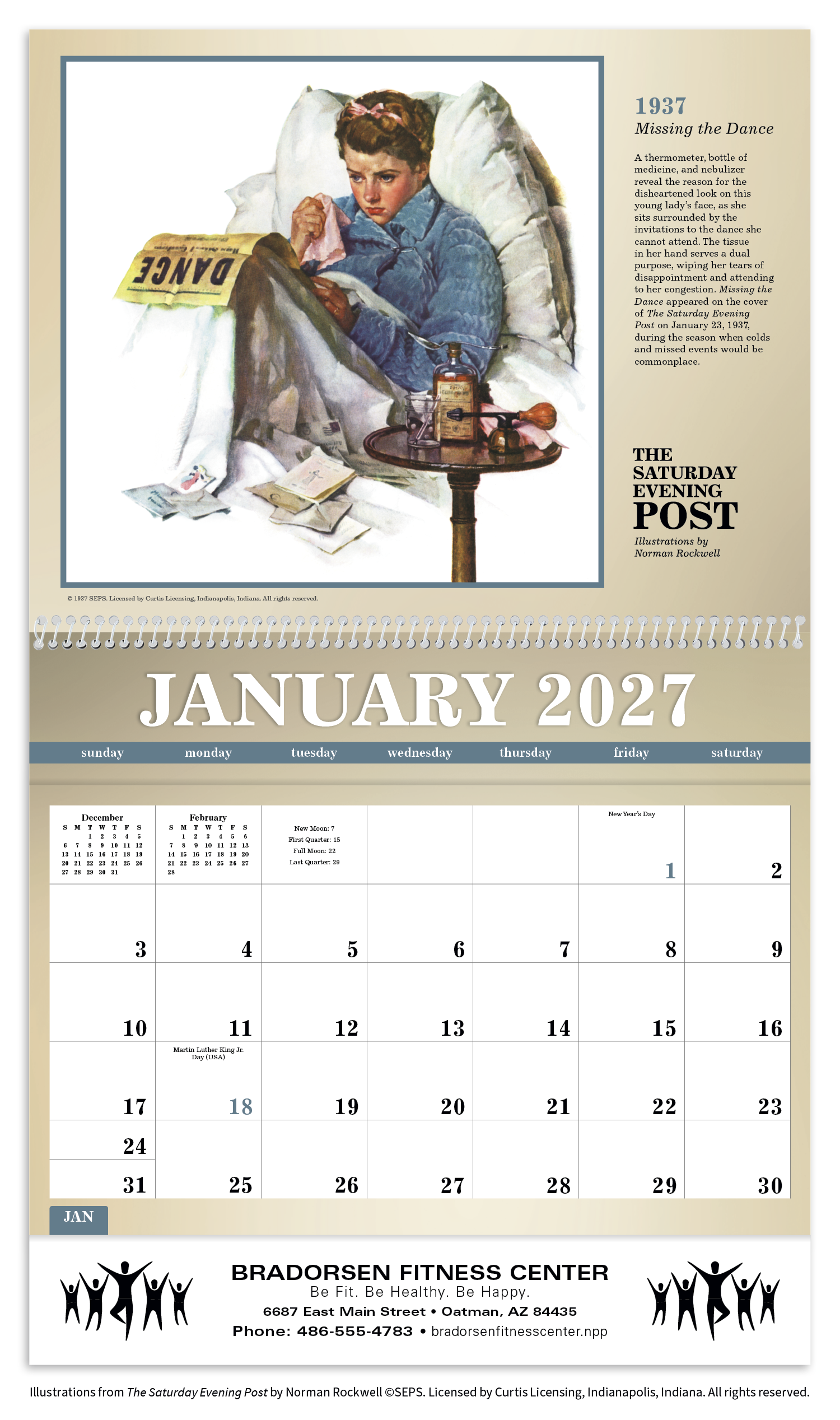 Triumph® Calendars The Saturday Evening Post Deluxe Pocket Calendar 35