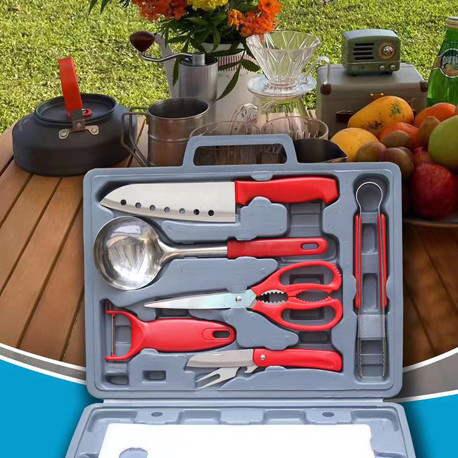 7pcs Outdoor Camping Knife & Scissors Set 5