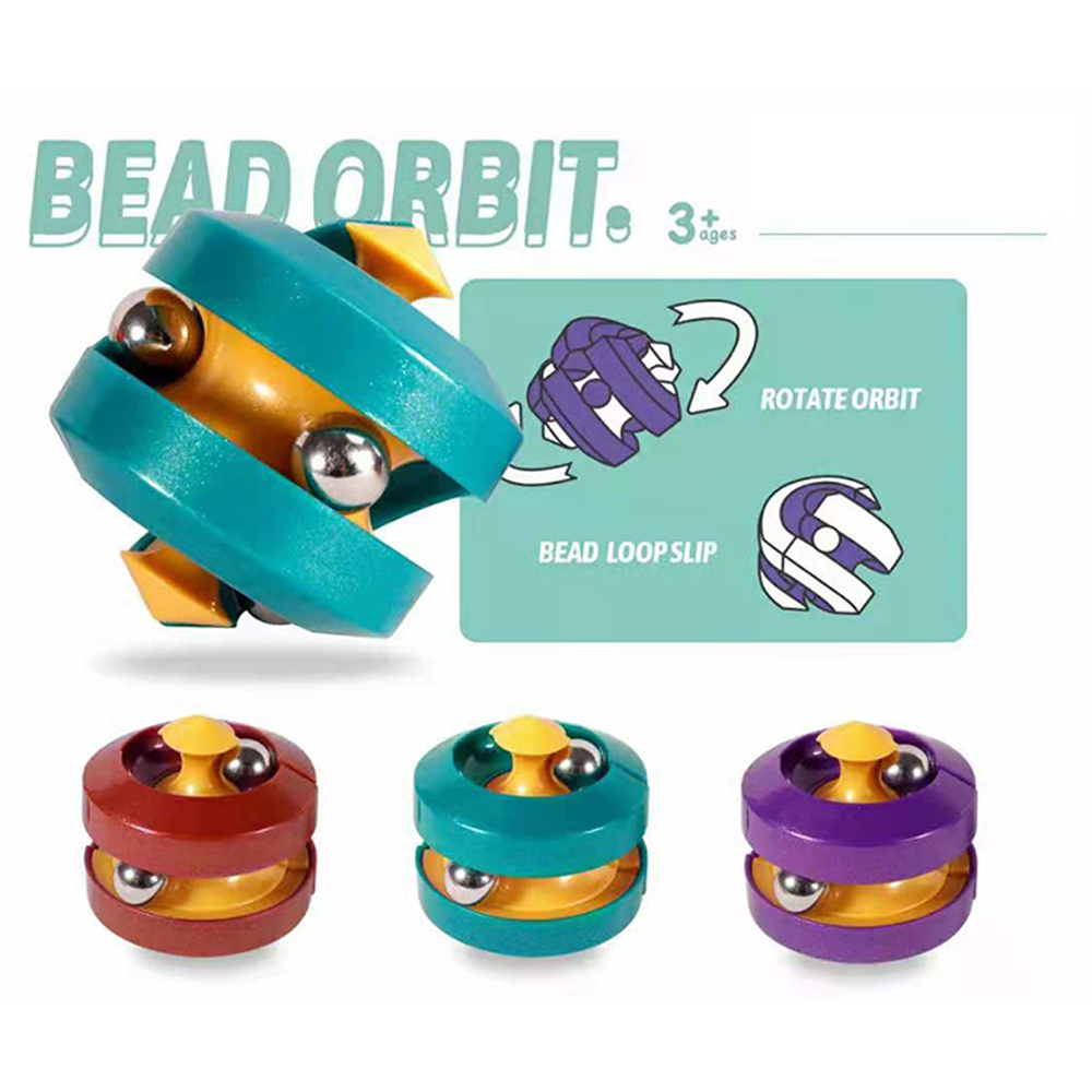 Bead Track Rubik's Cube Finger Spinner 2
