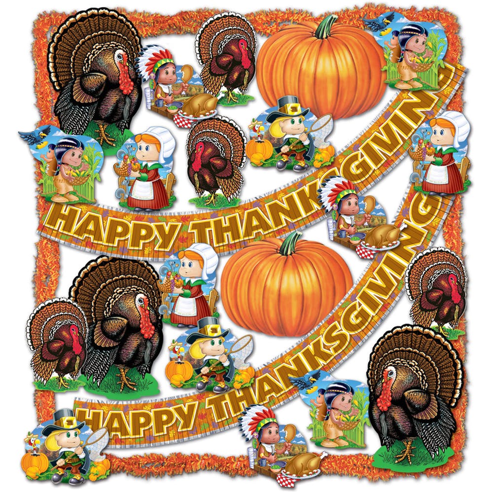 Thanksgiving Decorating Kits - 38 Pieces 2
