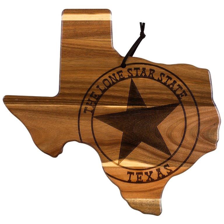 Rock & Branch® Origins Series Texas State Shaped Wood Serving and Cutting Board