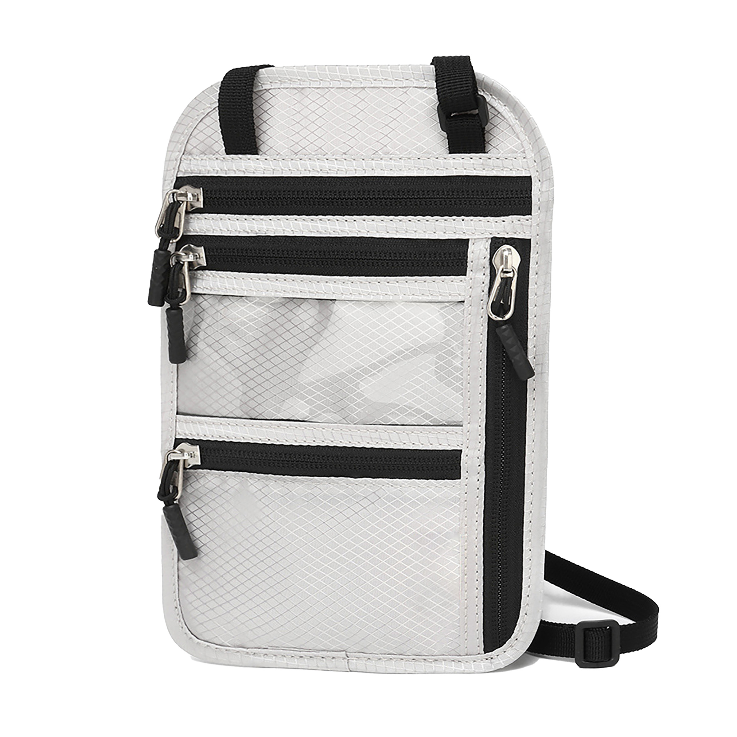 Multi-Zip Crossbody ID Holder With Clear Window 5