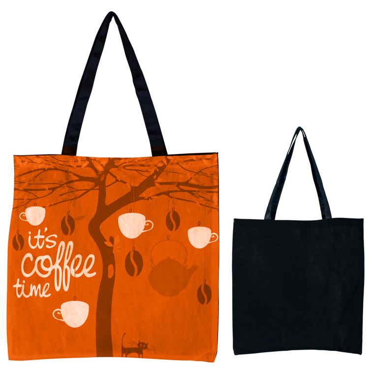 Flat Tote- Full Color on Front Only 8