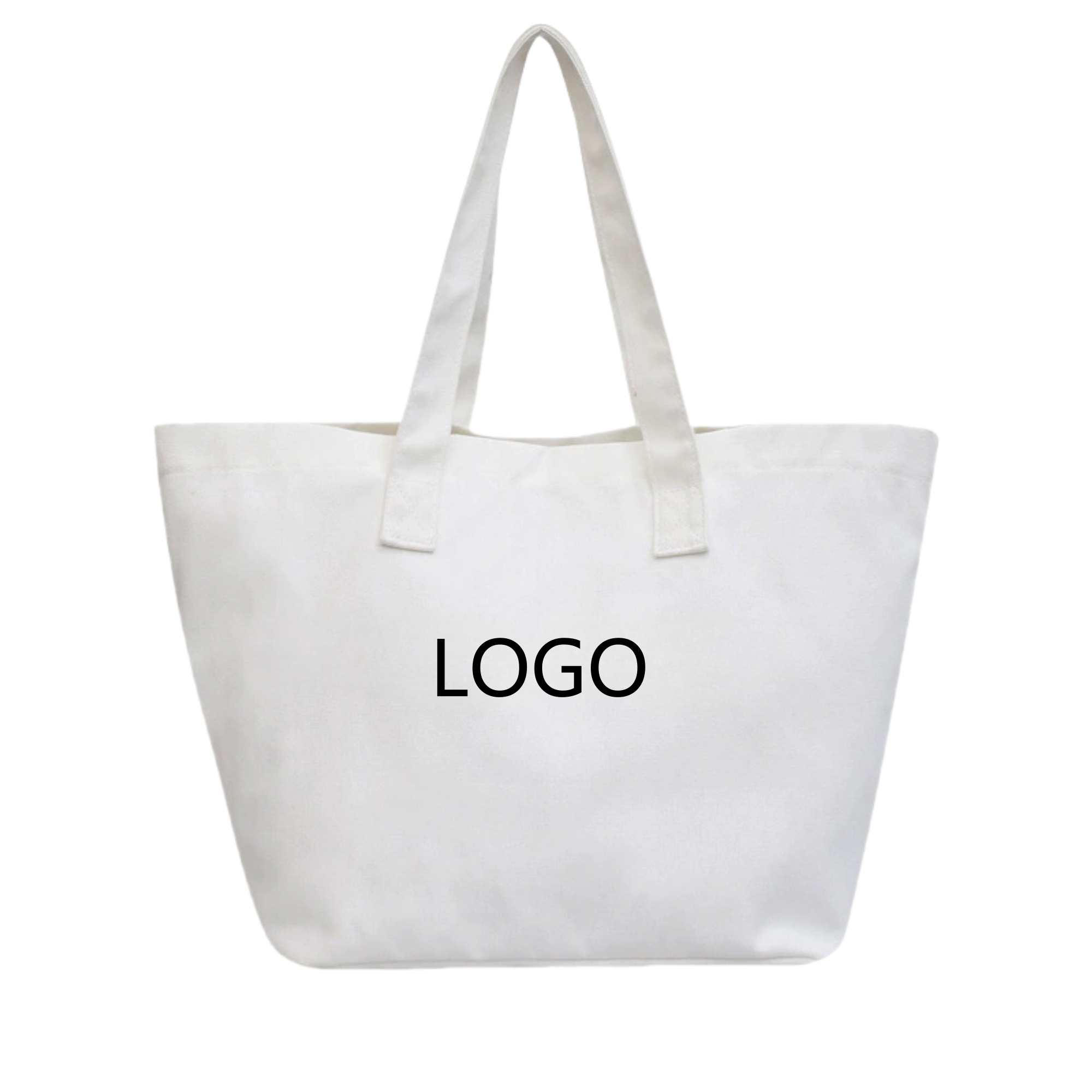 Cotton Canvas Grocery Tote Bag, custom tote bag with logo imprint 3