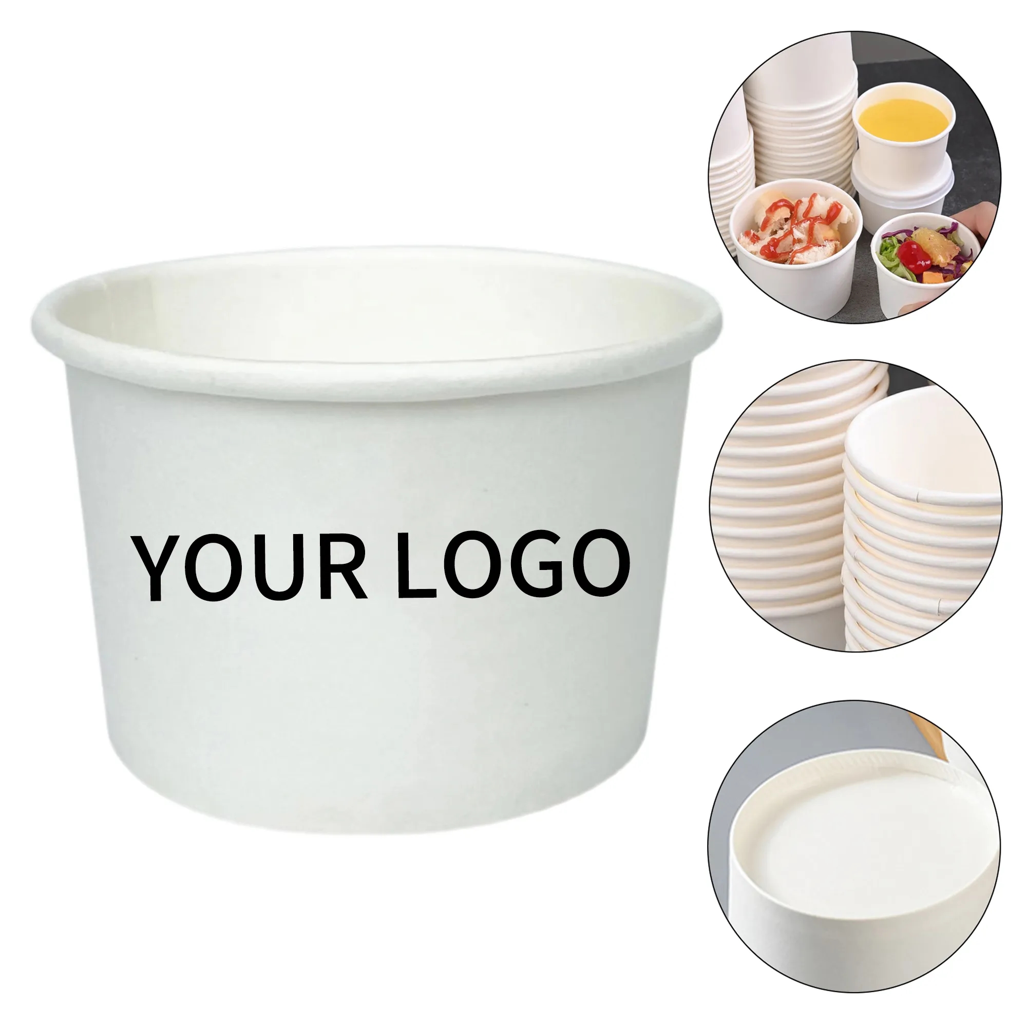 Sturdy 4oz Paper Cup for Ice Cream or Desserts 1