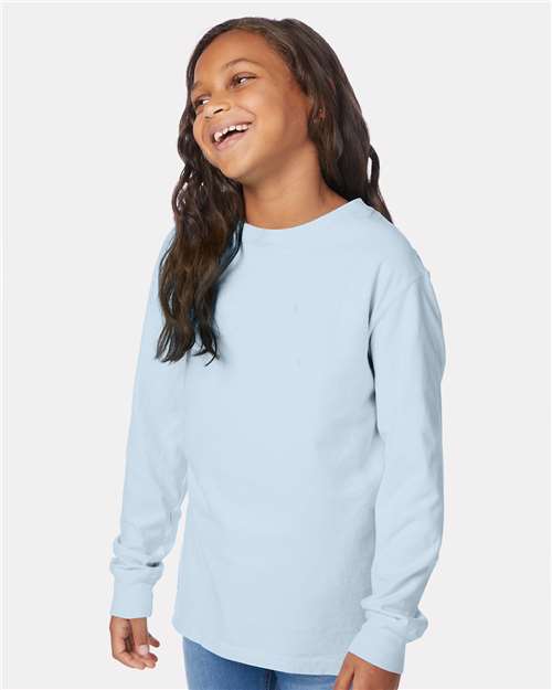 Youth Garment-Dyed Long Sleeve T-Shirt - GDH275 27