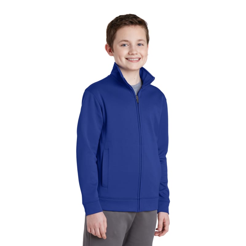 Sport-Tek Youth Sport-Wick Fleece Full-Zip Jacket. 29