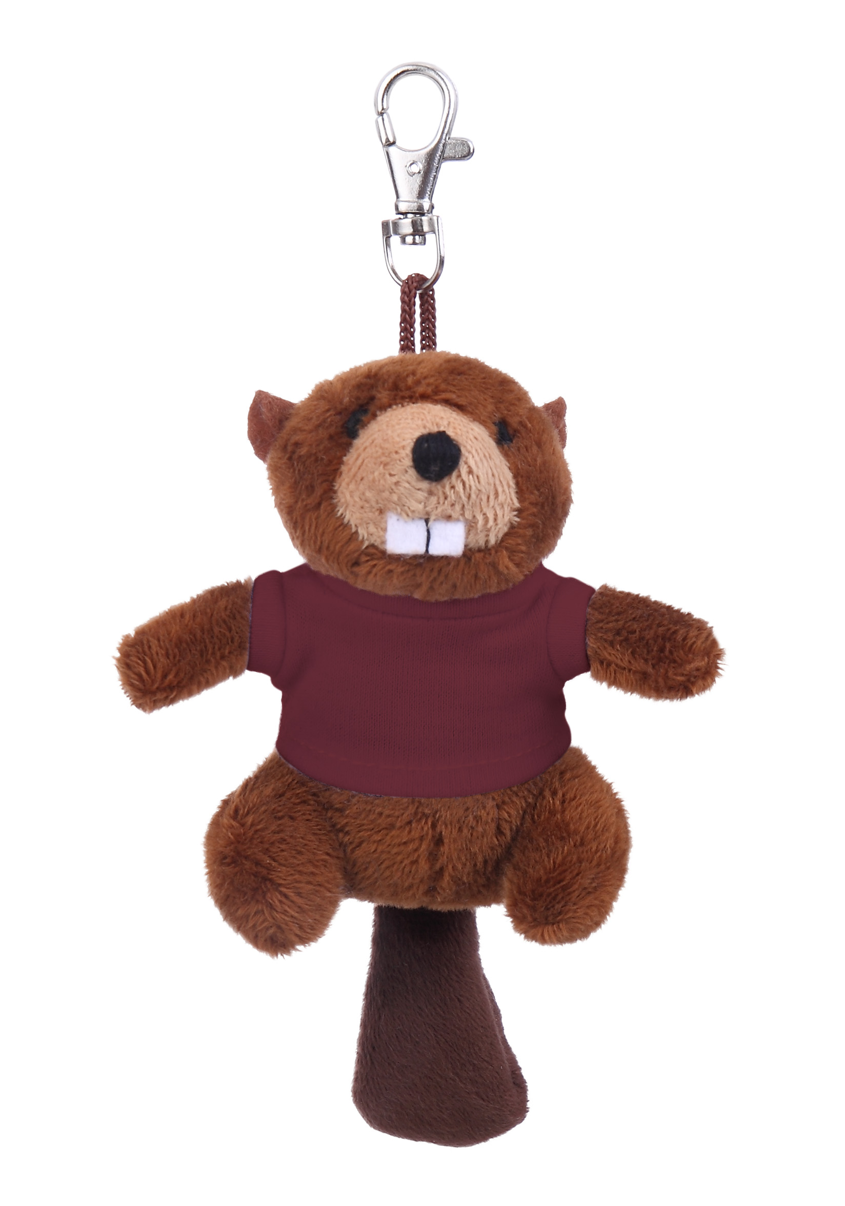 Soft Plush Beaver Keychain with Tee 21