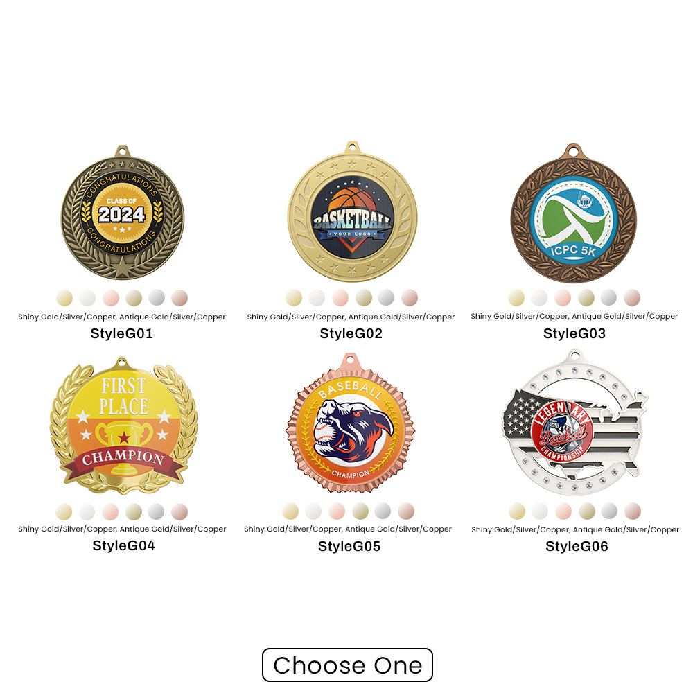 4" UV Printed Honor Medals 2