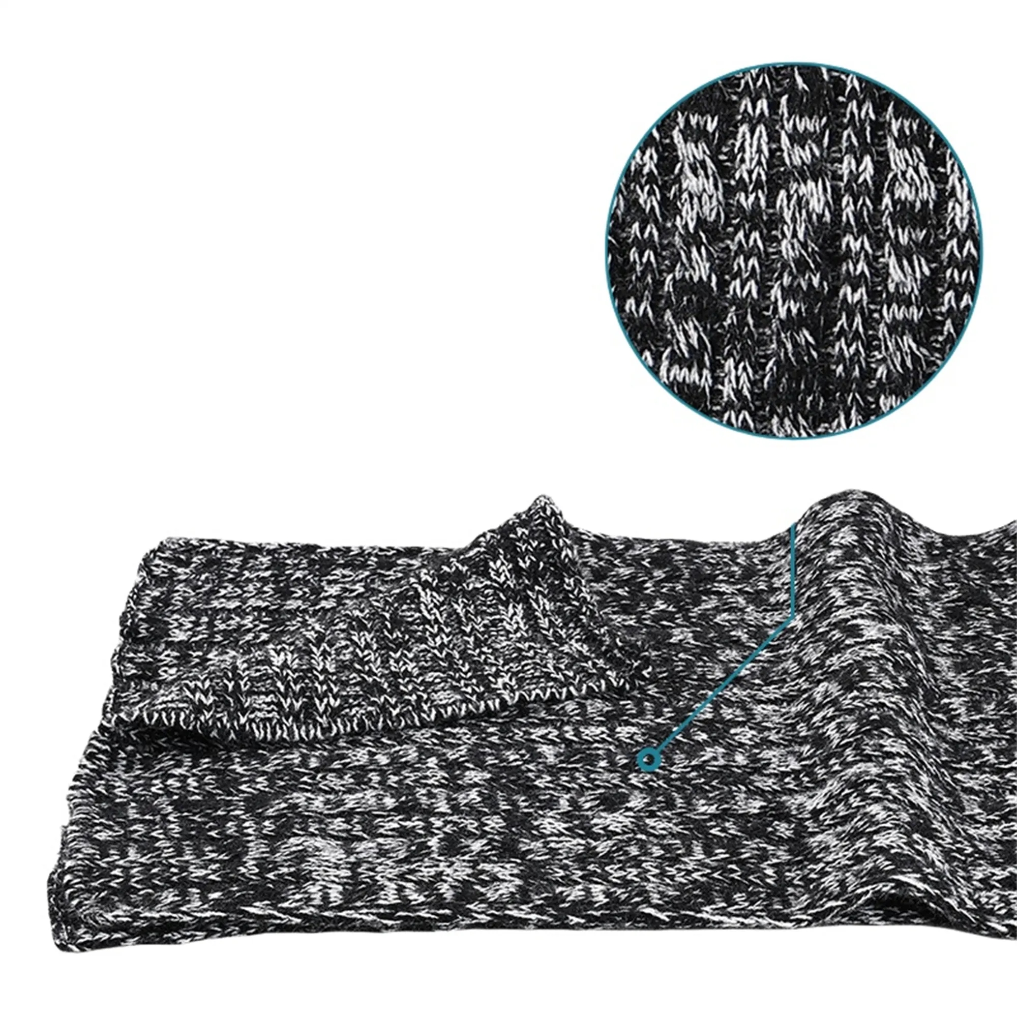 3 In 1 Winter Beanie Hat Gloves Scarf Set 8