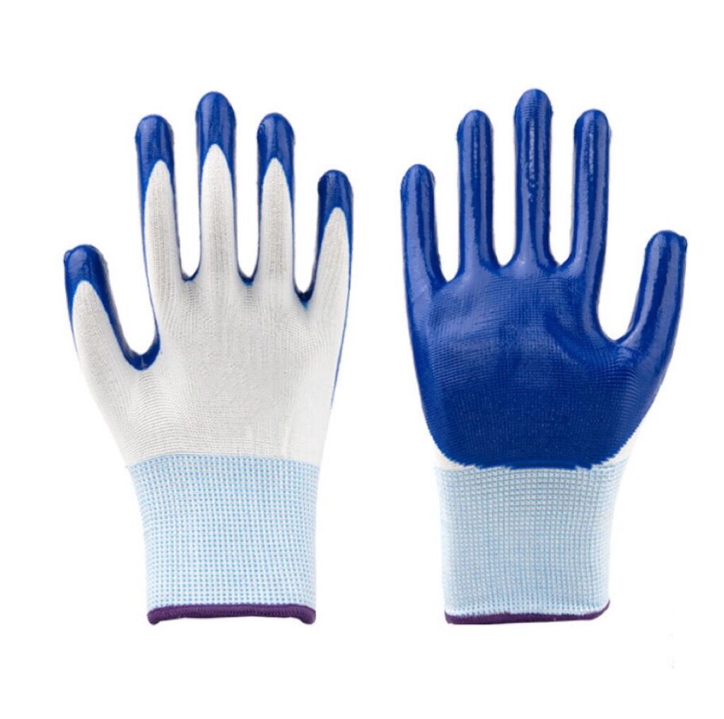 Nitrile gloves labor protection wear-resistant work non-slip 2