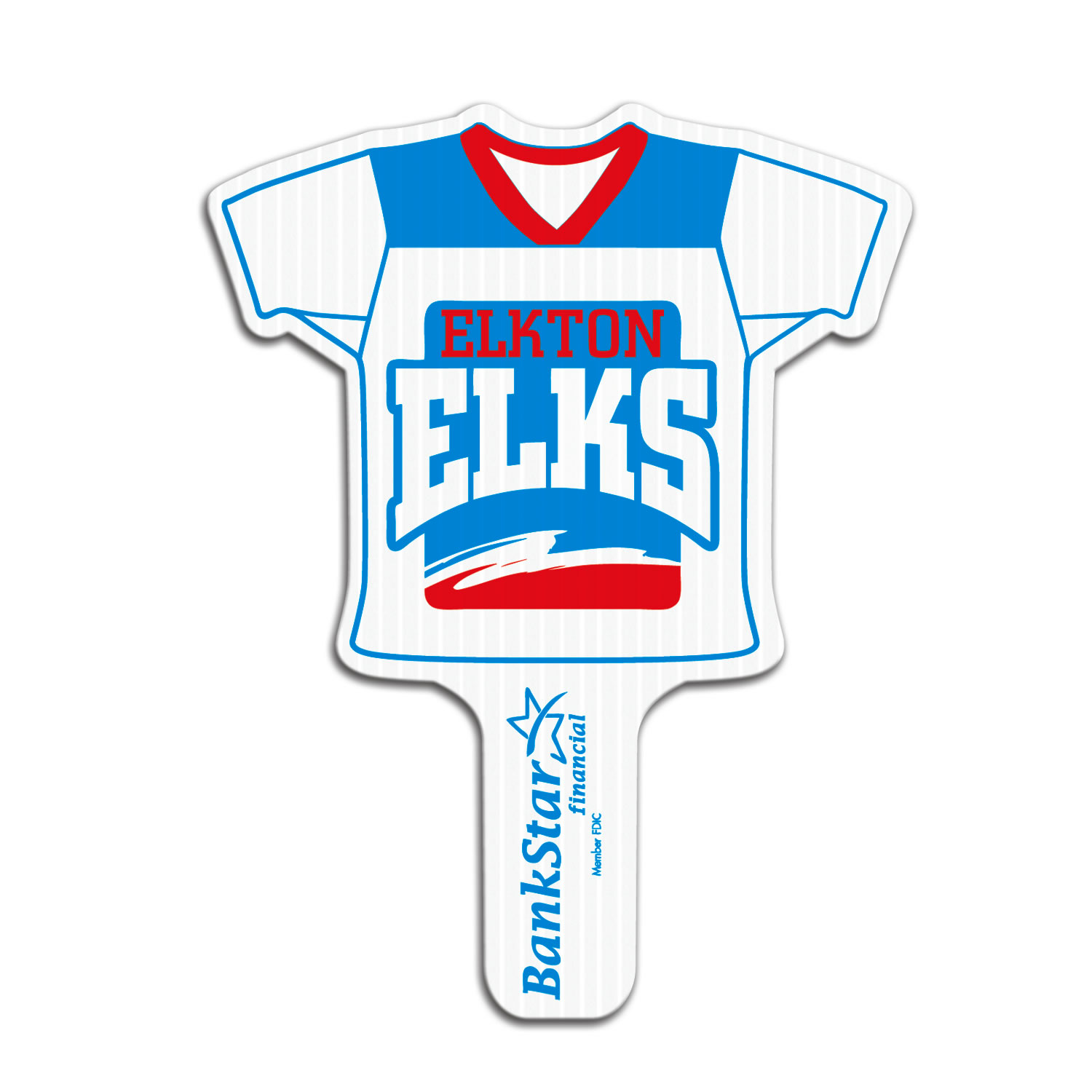 Football Jersey Hand Fan, Screen Printed 25