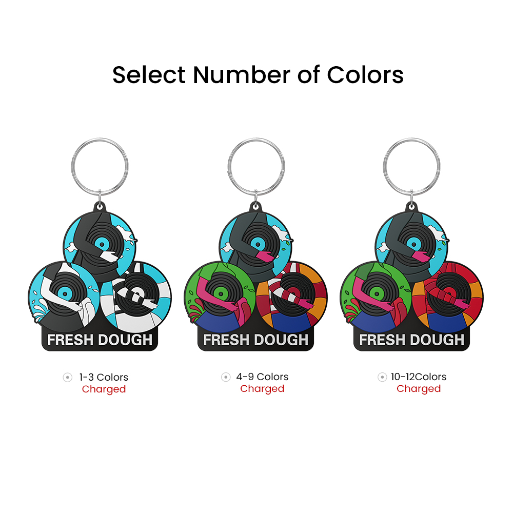 2" Custom 3D PVC Keychain 1