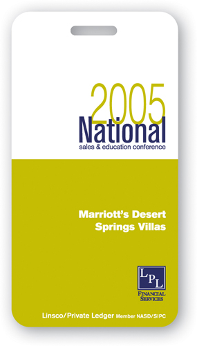 Screen Printed Poly Write-on Tag (2.25"x4.25") Rectangle